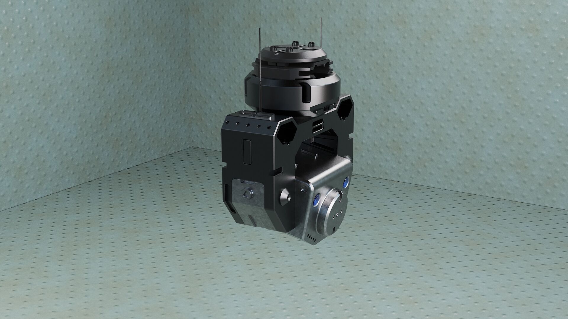 camera dron vol2 scifi planet astro 3D model_1