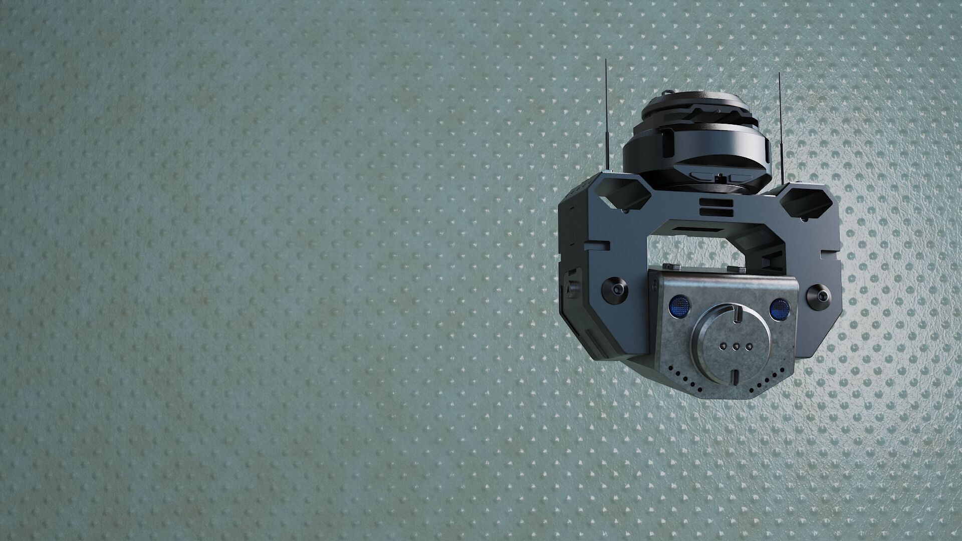 camera dron vol2 scifi planet astro 3D model_9