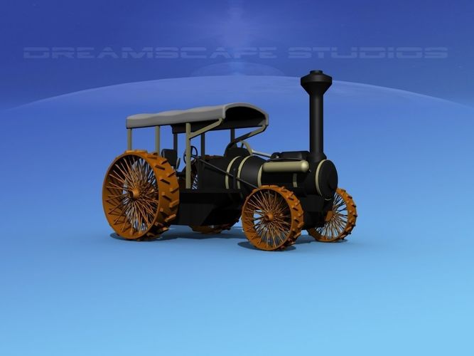 Steam Tractor 3D model