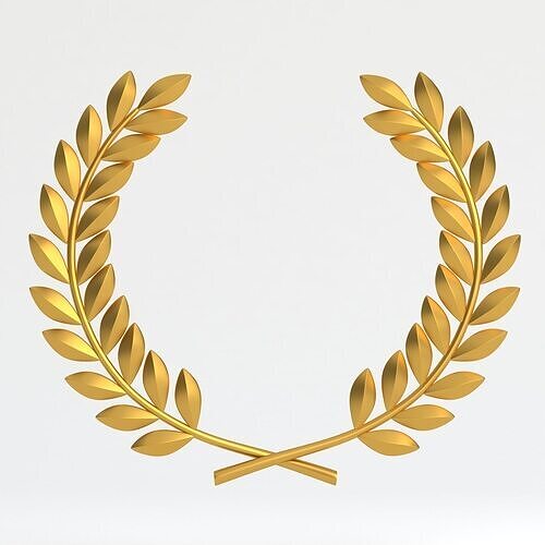 Laurel Wreath Gold 3D model