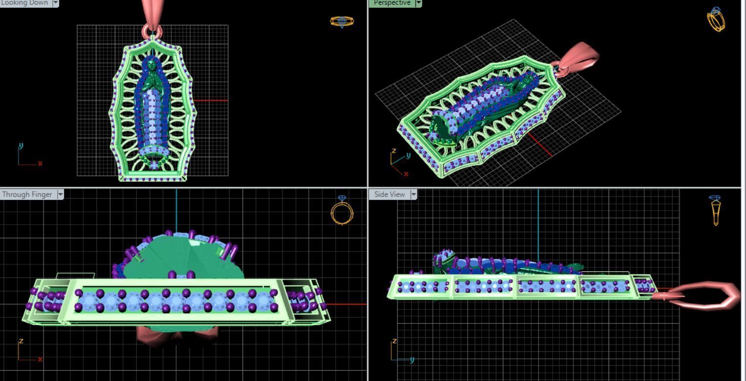 virgen de guadalupe 3d model 3D print model_1