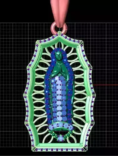 virgen de guadalupe 3d model 3D print model
