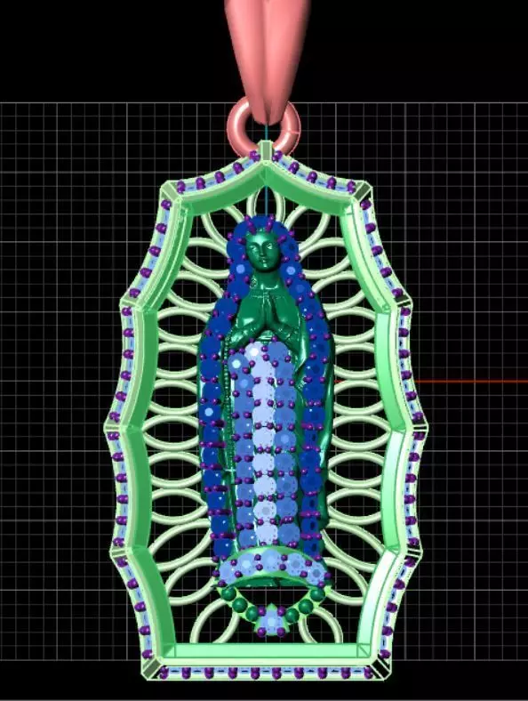 virgen de guadalupe 3d model 3D print model_0