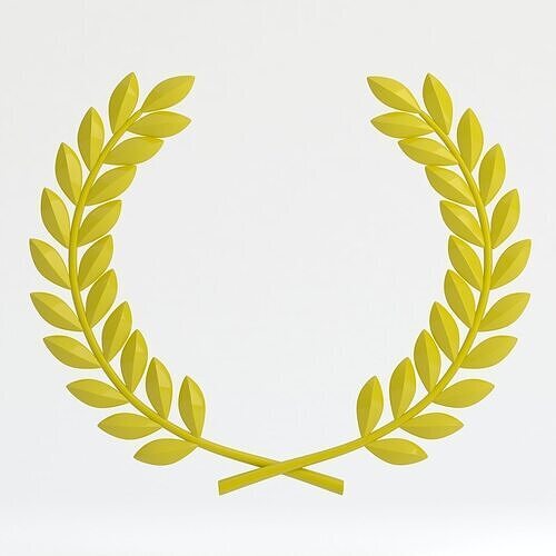 Laurel Wreath Yellow 3D model