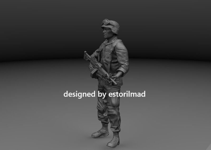 US MARINE DESERT STORM V6 3D print model_2