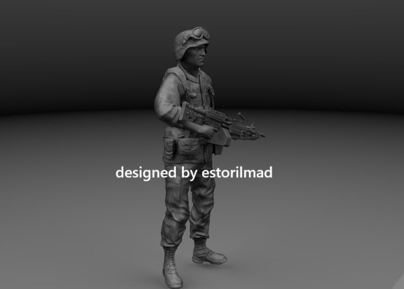 US MARINE DESERT STORM V6 3D print model_1