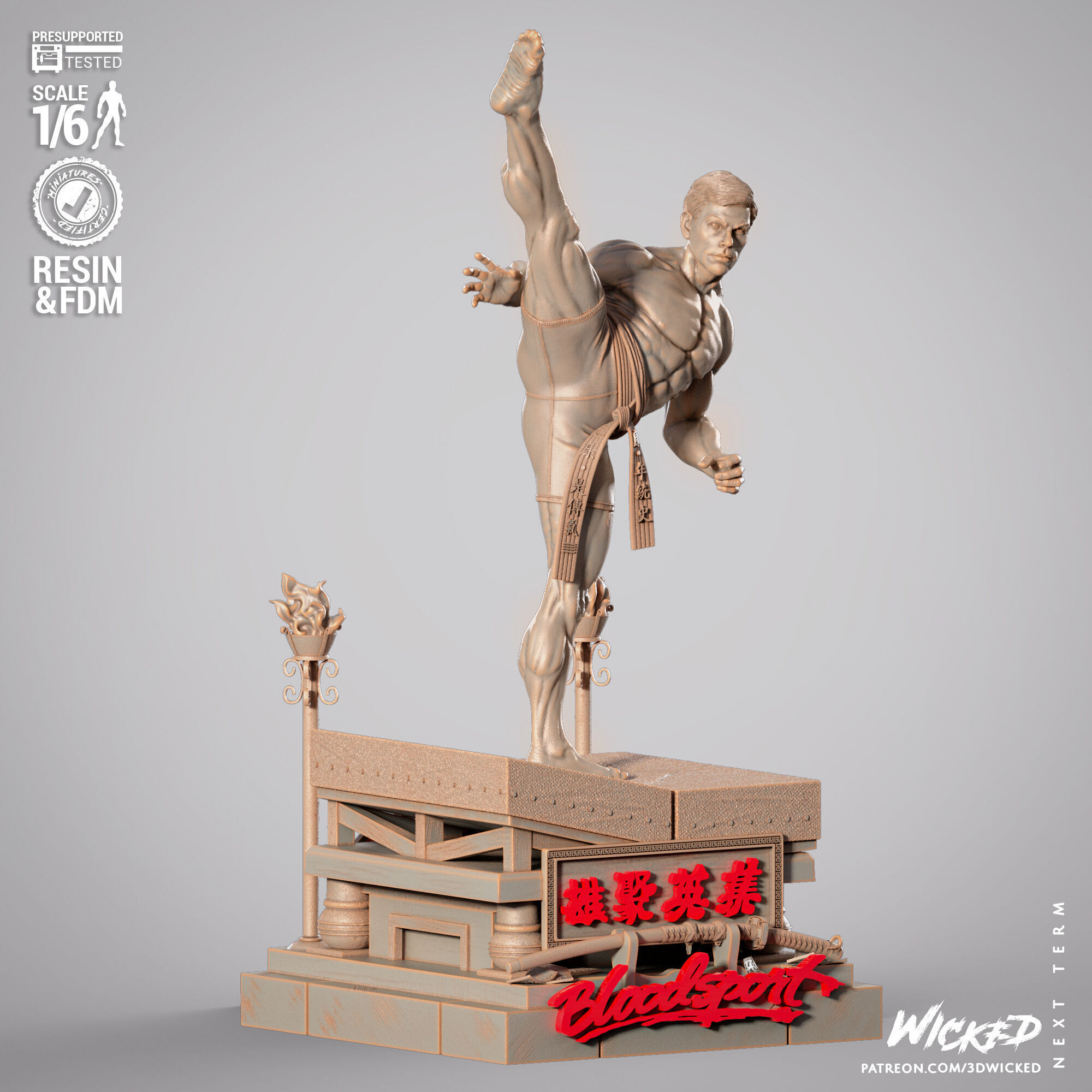 Wicked Movies Frank Dux Sculpture 3D print model_11
