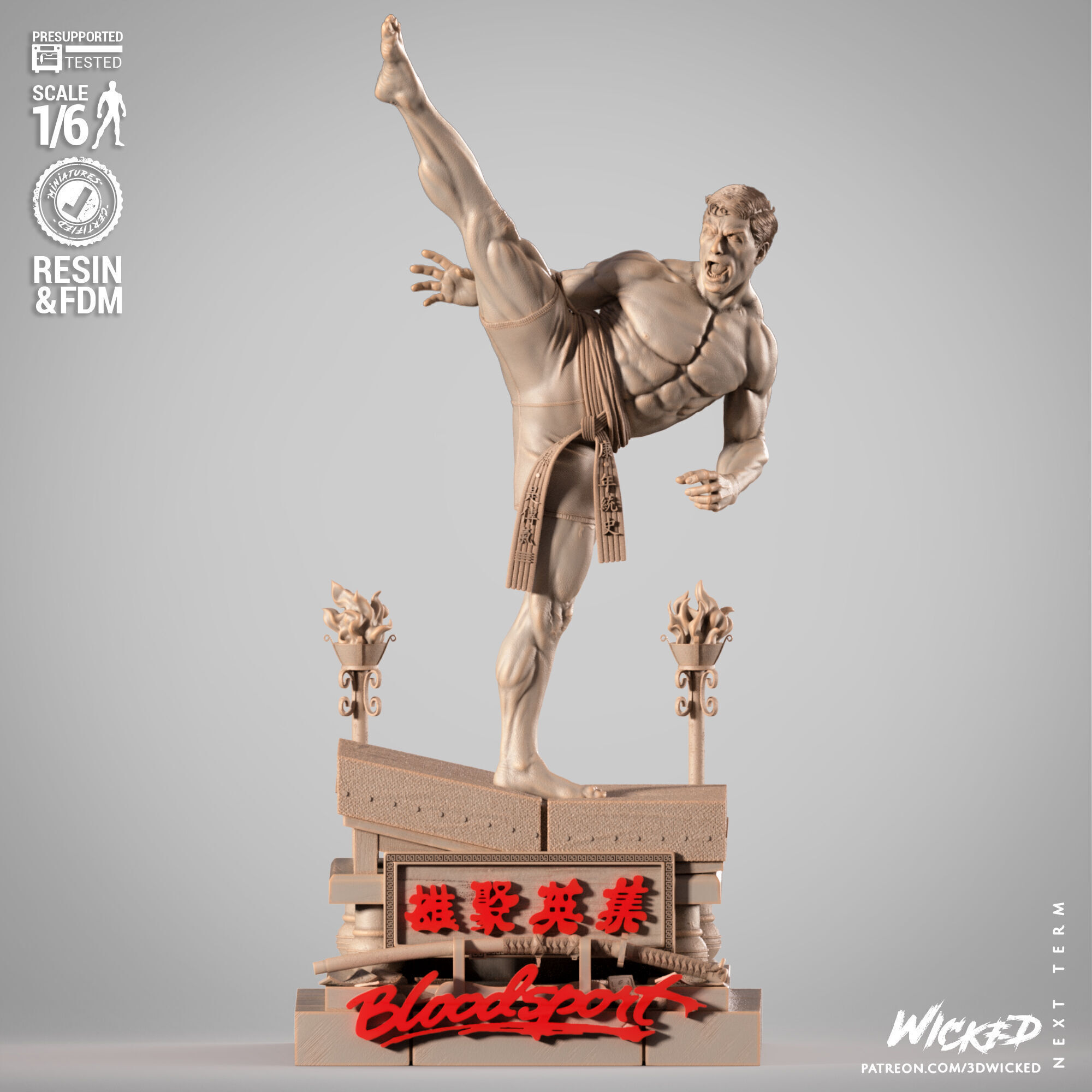 Wicked Movies Frank Dux Sculpture 3D print model_5