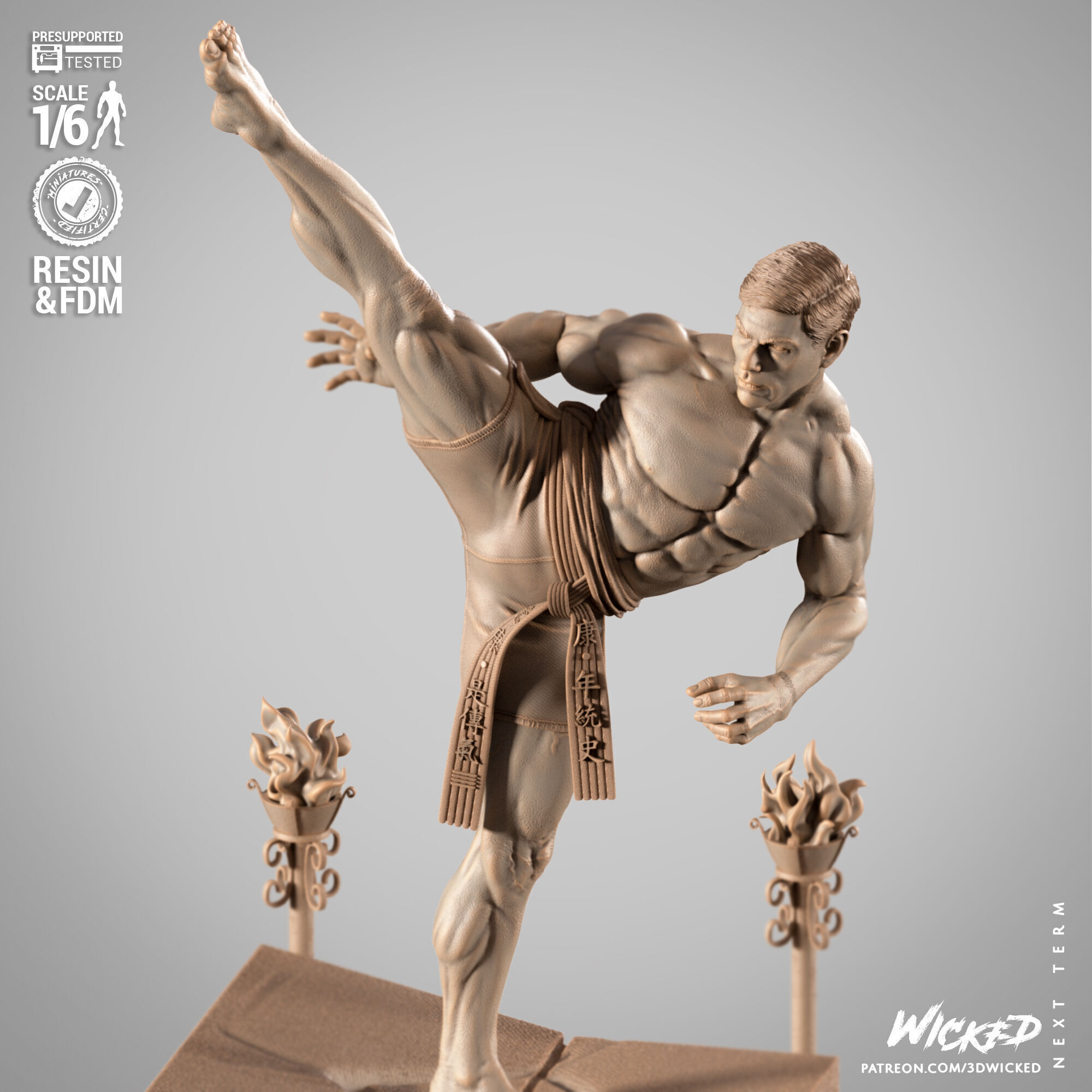 Wicked Movies Frank Dux Sculpture 3D print model_64