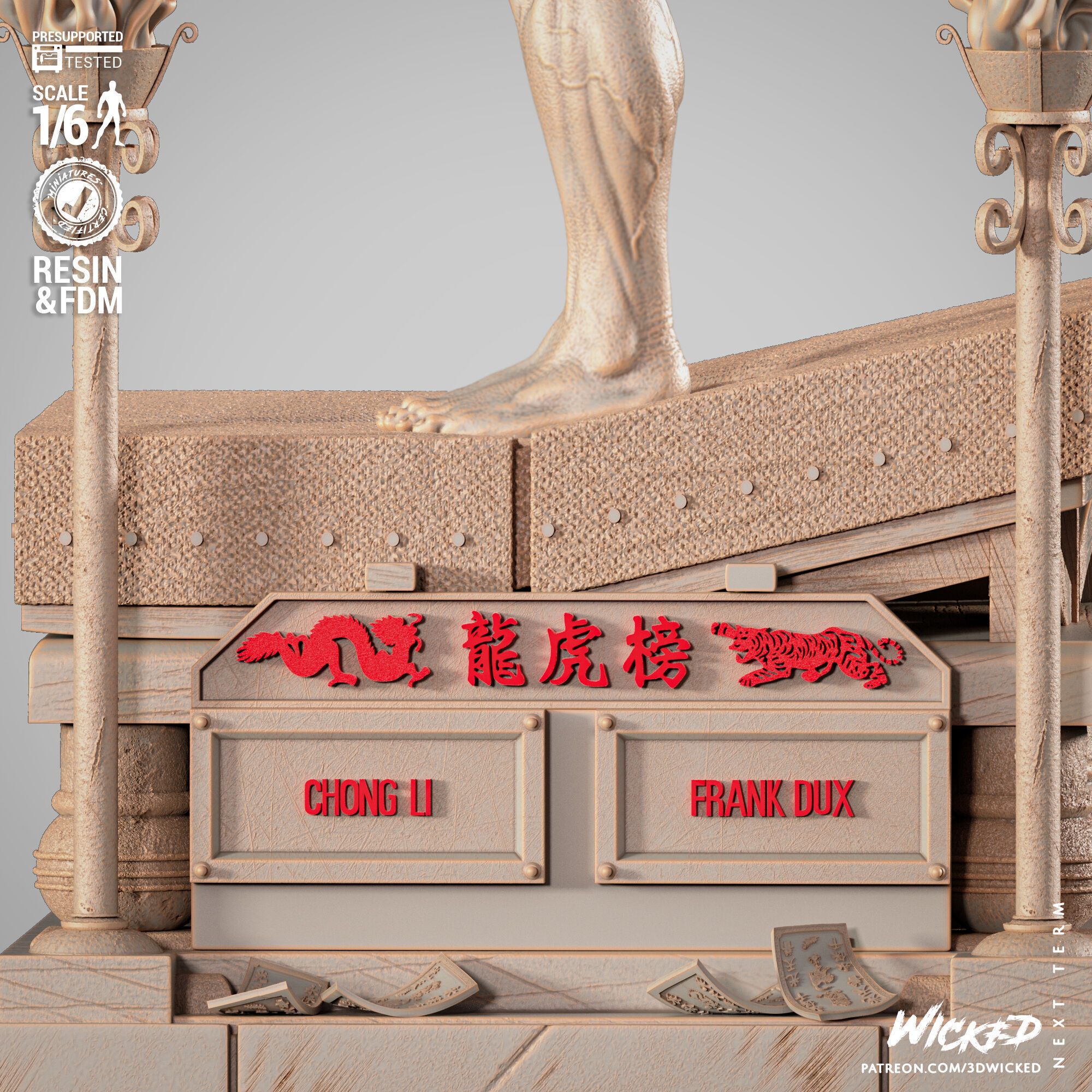 Wicked Movies Frank Dux Sculpture 3D print model_26