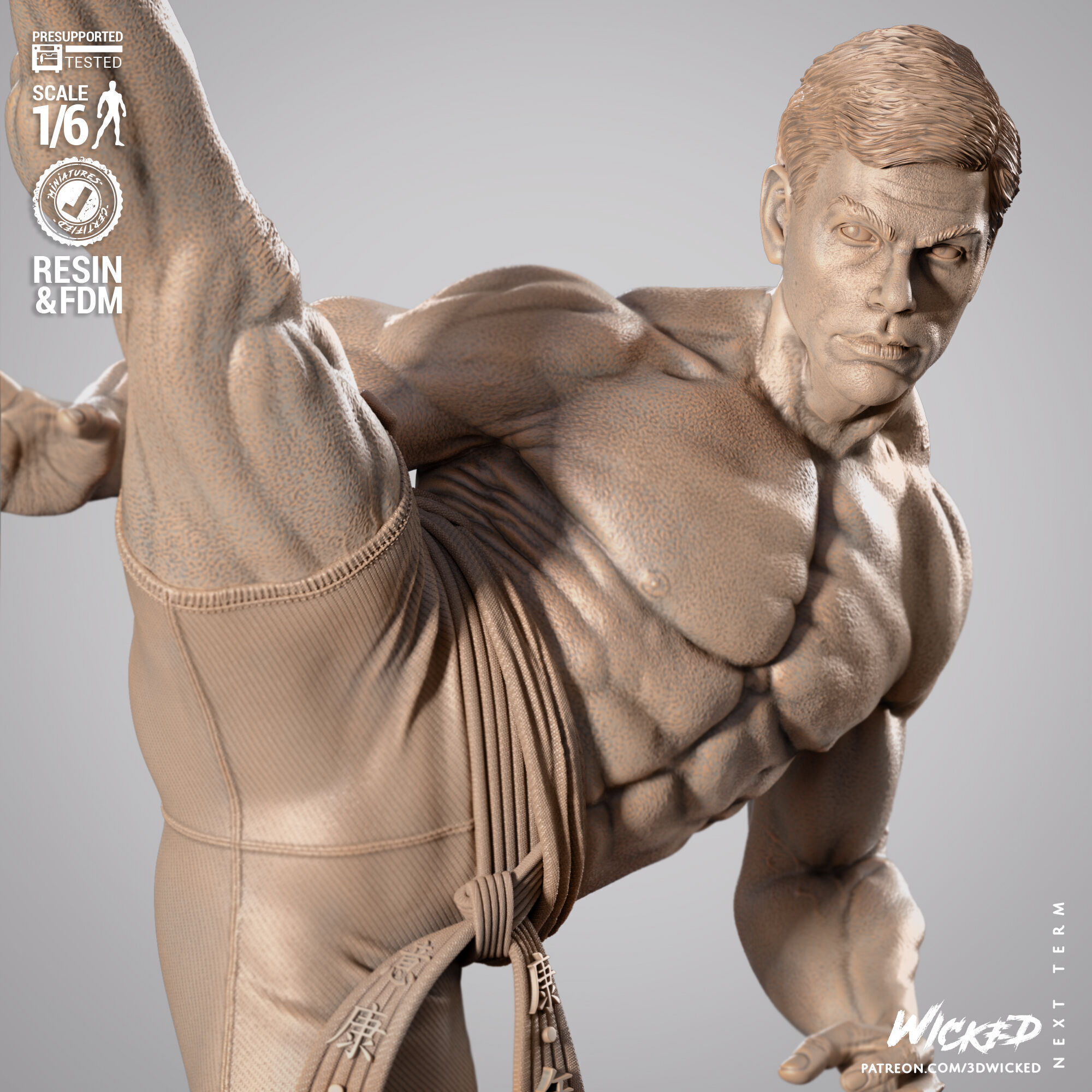 Wicked Movies Frank Dux Sculpture 3D print model_17