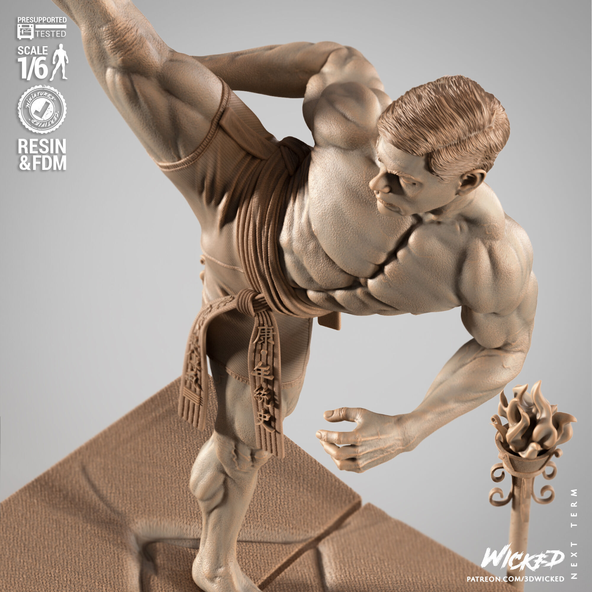 Wicked Movies Frank Dux Sculpture 3D print model_61