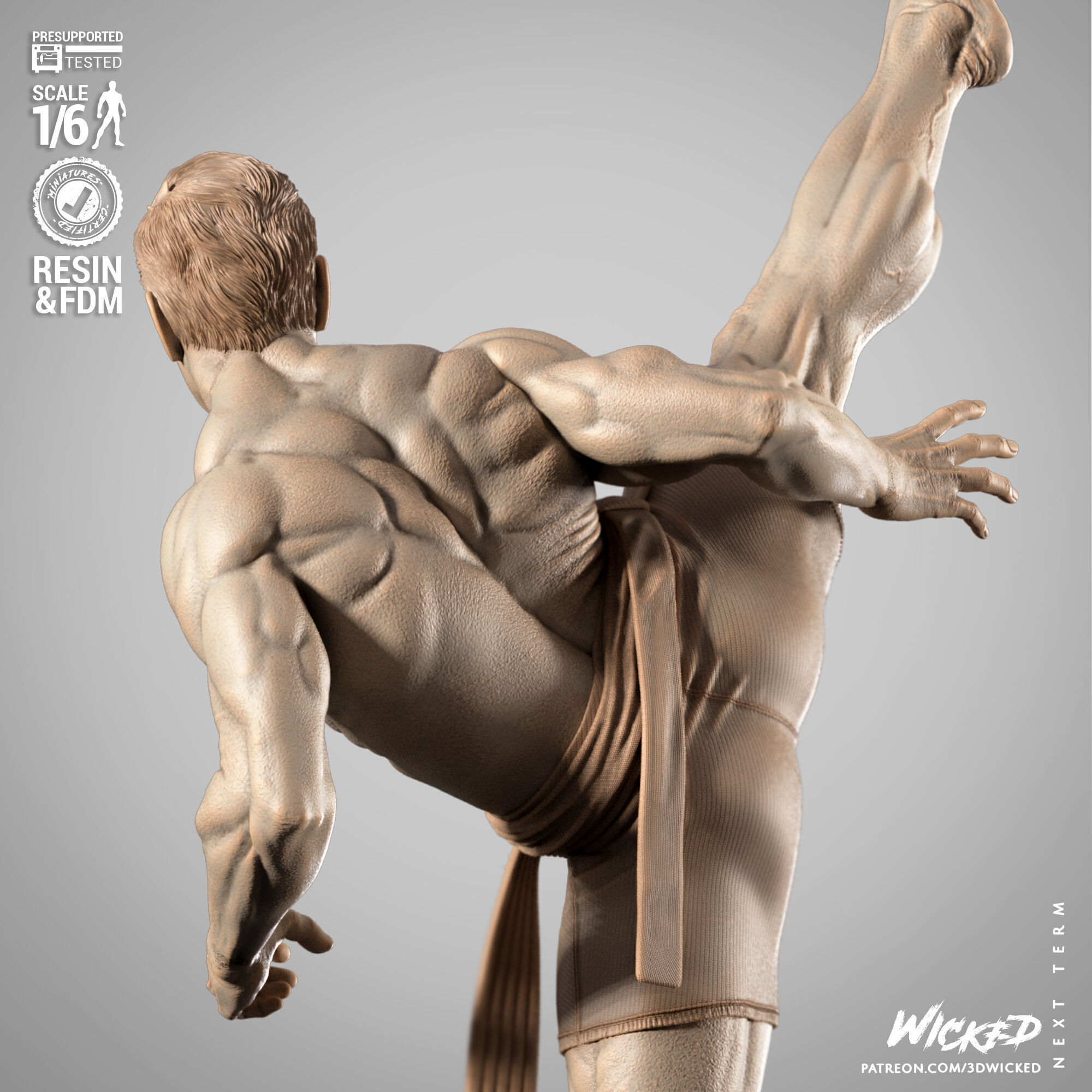 Wicked Movies Frank Dux Sculpture 3D print model_69
