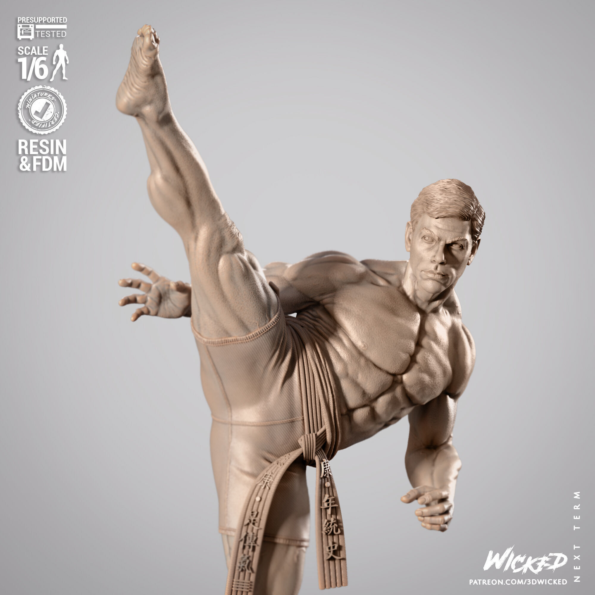 Wicked Movies Frank Dux Sculpture 3D print model_12