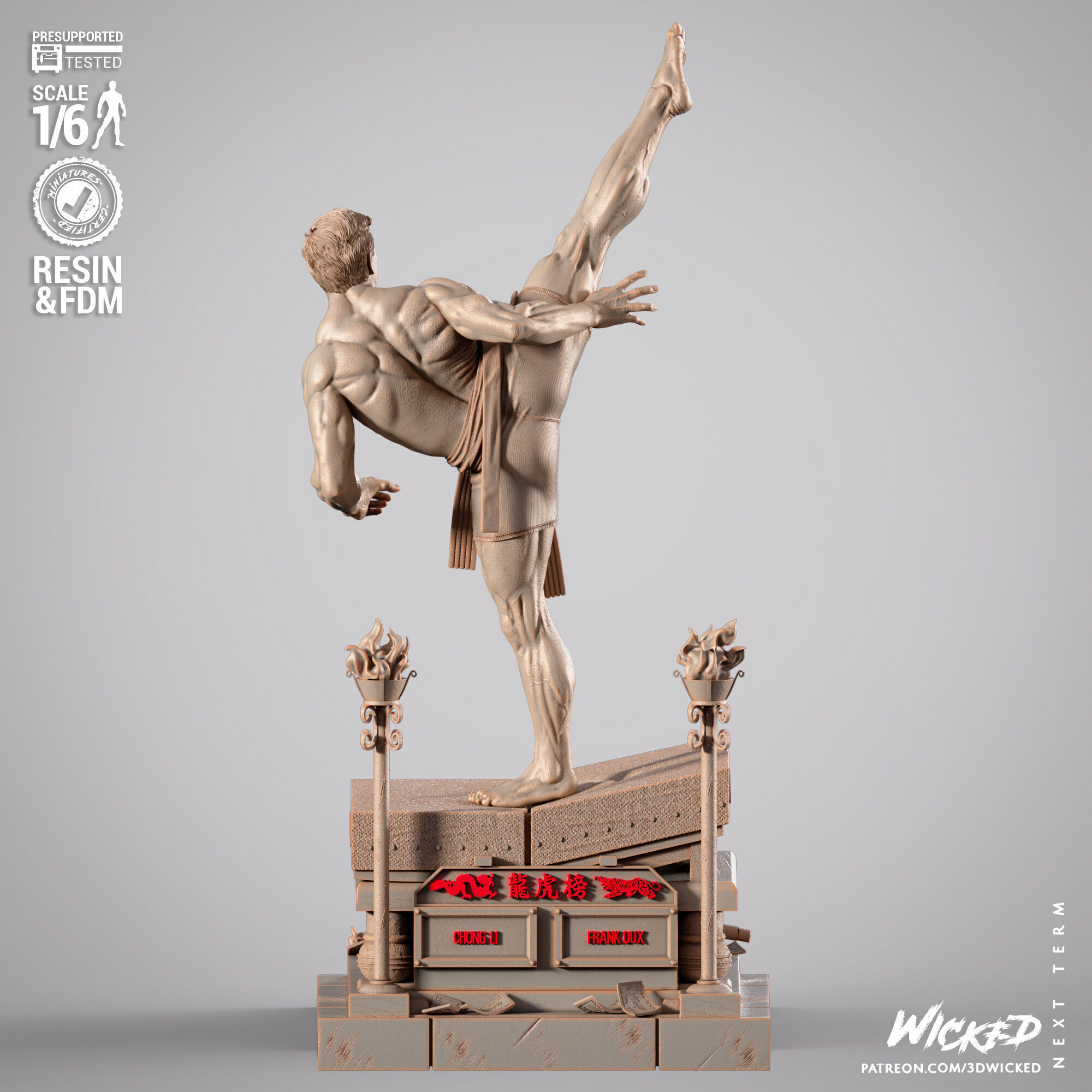 Wicked Movies Frank Dux Sculpture 3D print model_30