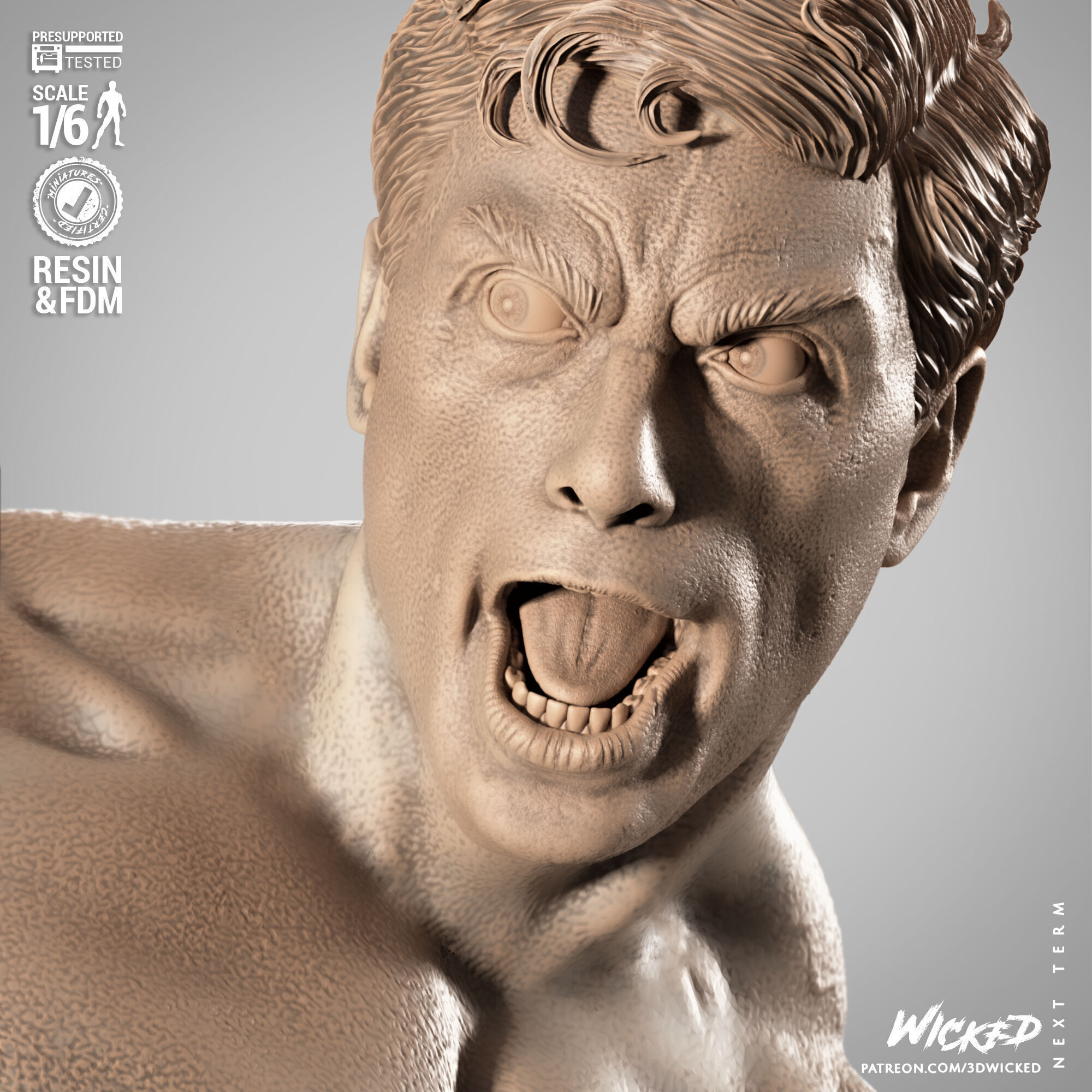 Wicked Movies Frank Dux Sculpture 3D print model_38
