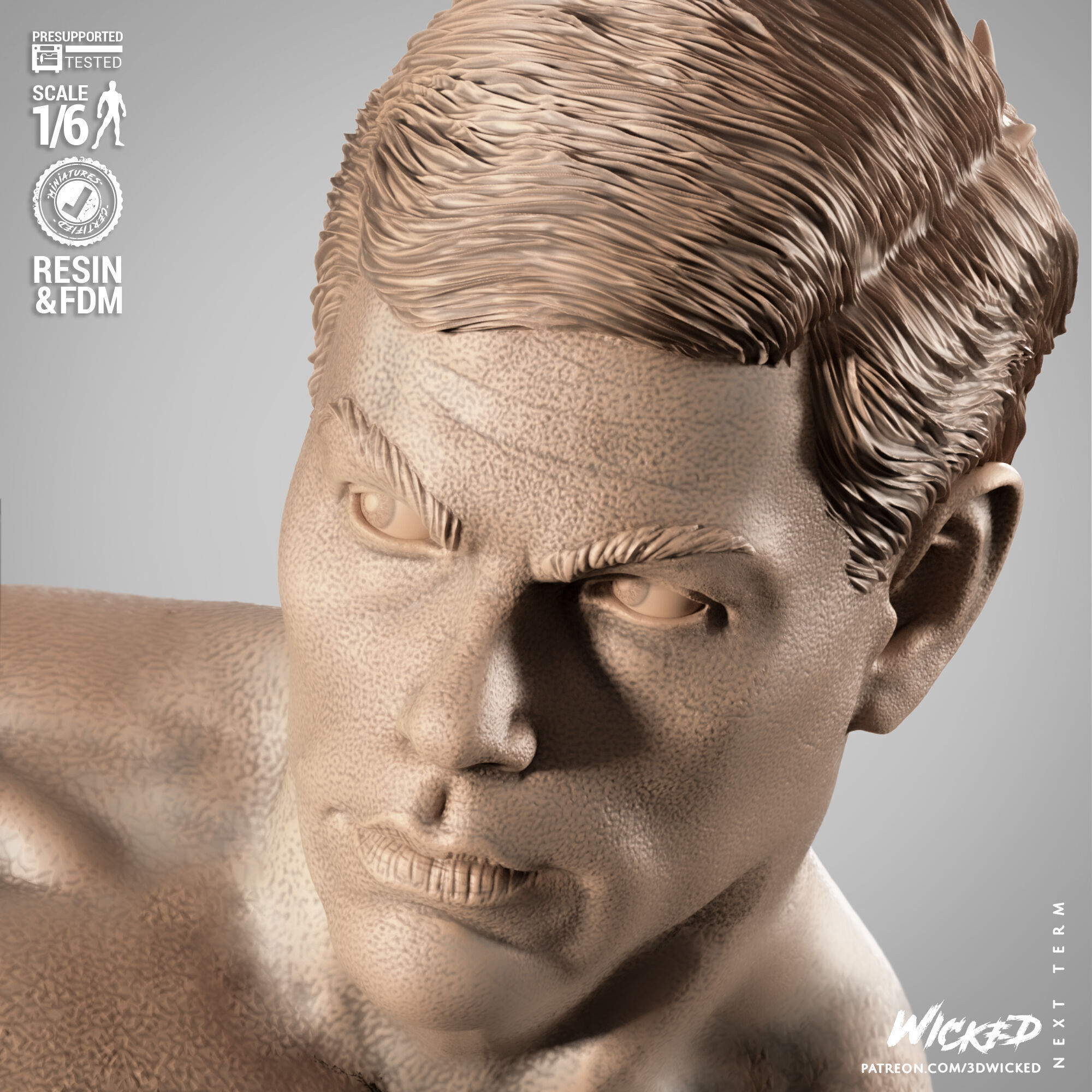 Wicked Movies Frank Dux Sculpture 3D print model_50