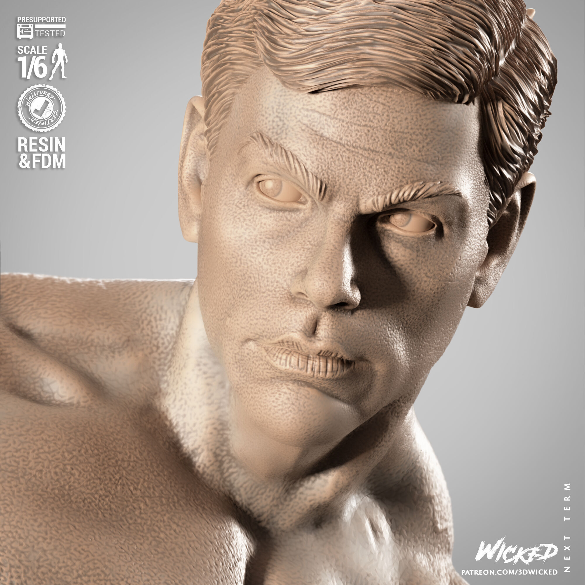 Wicked Movies Frank Dux Sculpture 3D print model_32