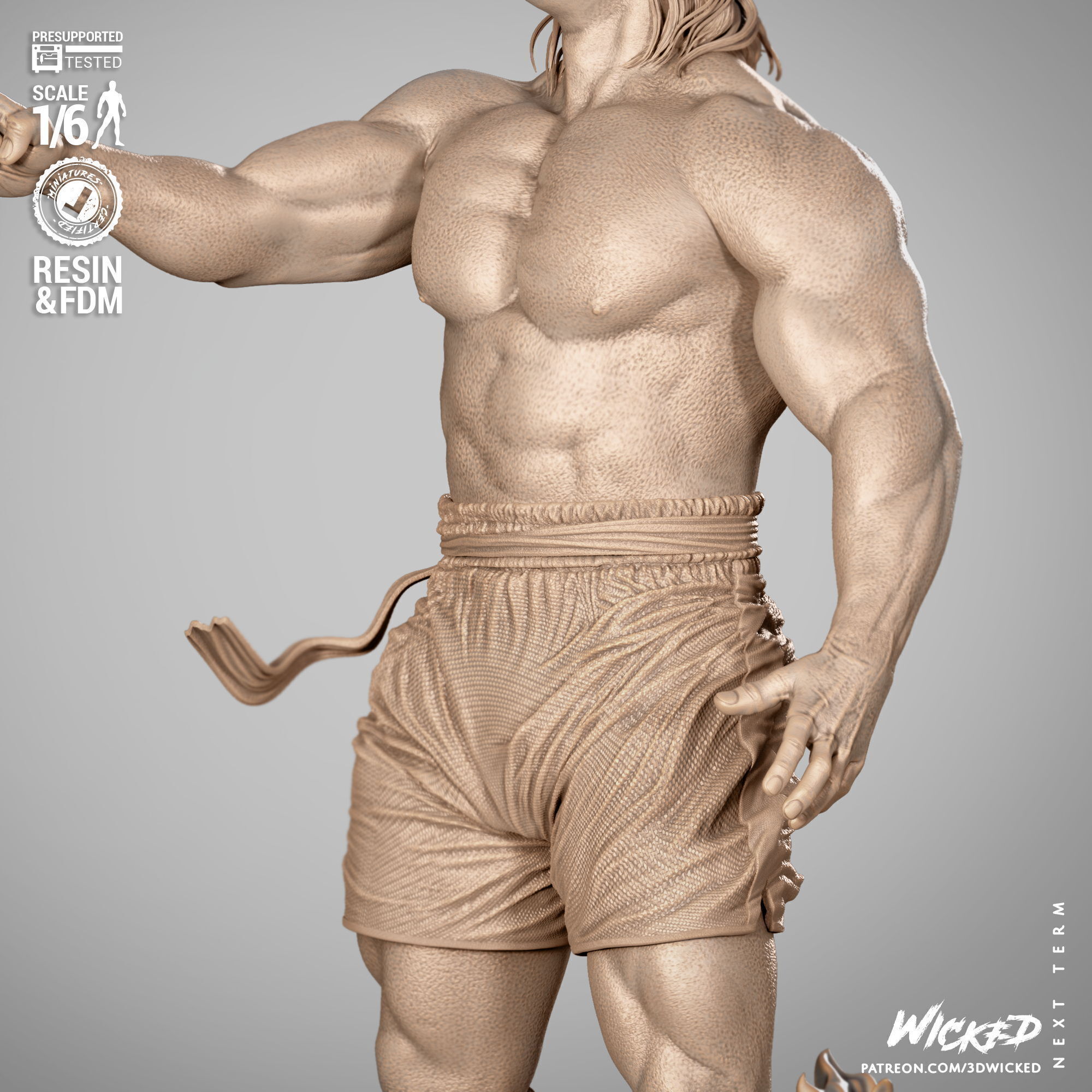 Wicked Movies Chong Li Sculpture 3D print model_12