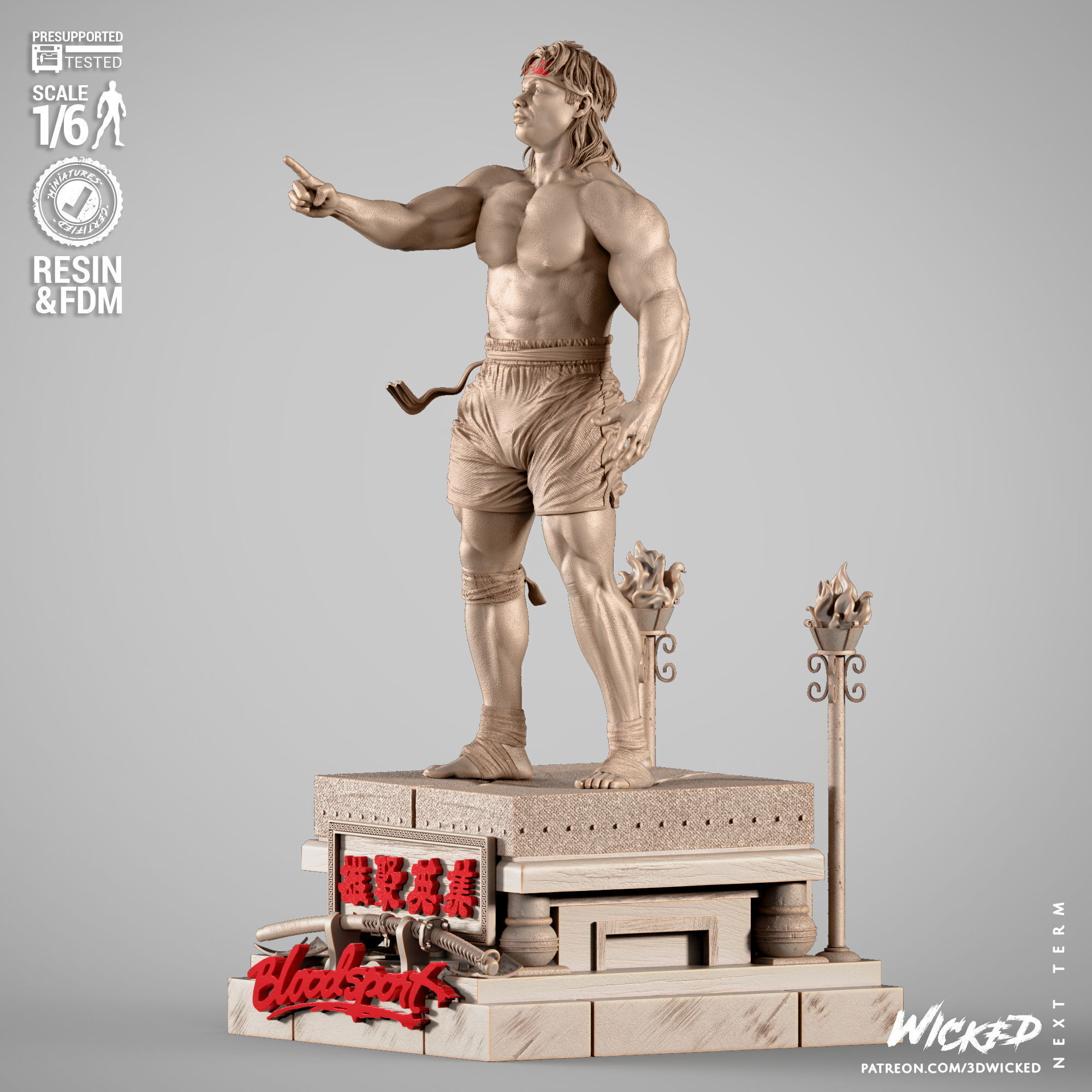 Wicked Movies Chong Li Sculpture 3D print model_9