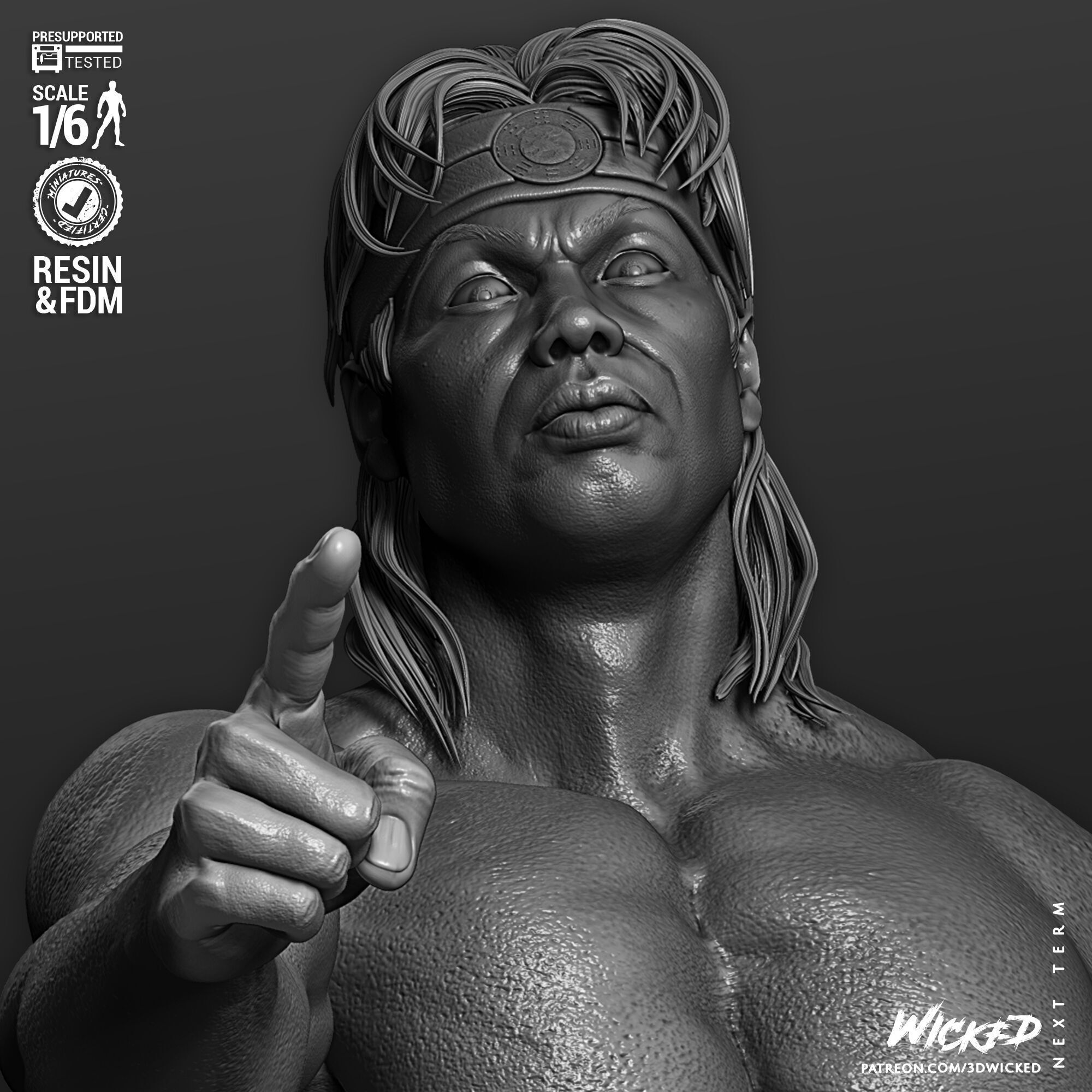 Wicked Movies Chong Li Sculpture 3D print model_31