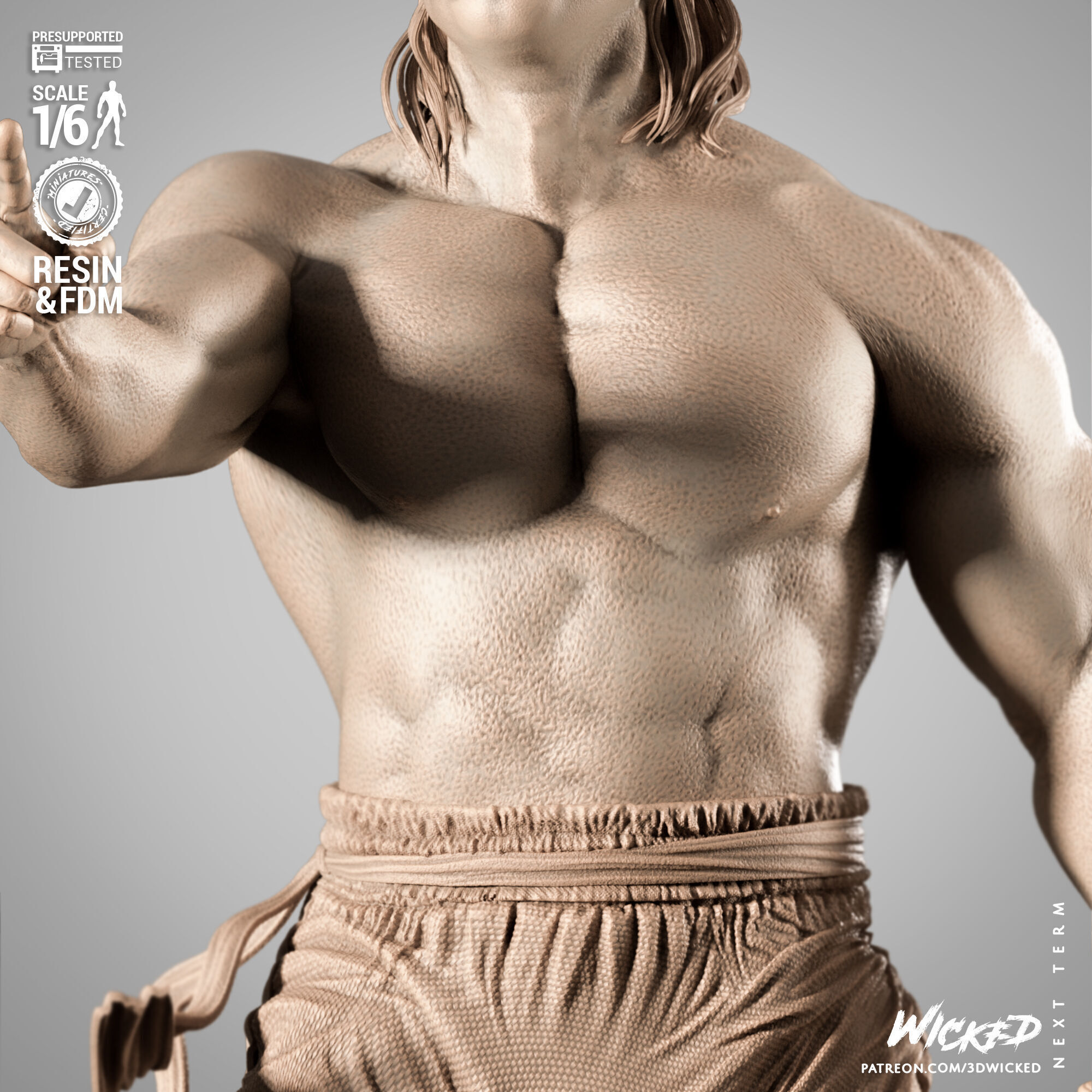 Wicked Movies Chong Li Sculpture 3D print model_17