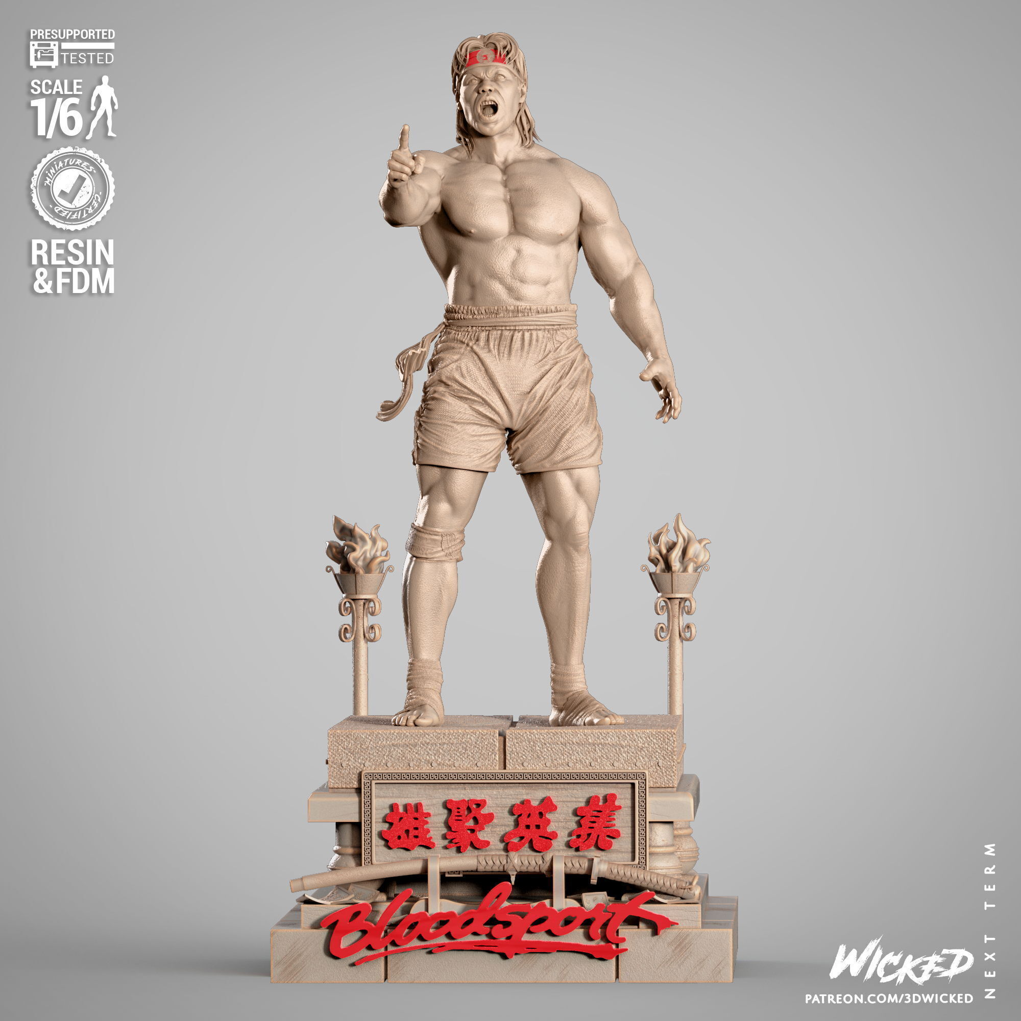 Wicked Movies Chong Li Sculpture 3D print model_3