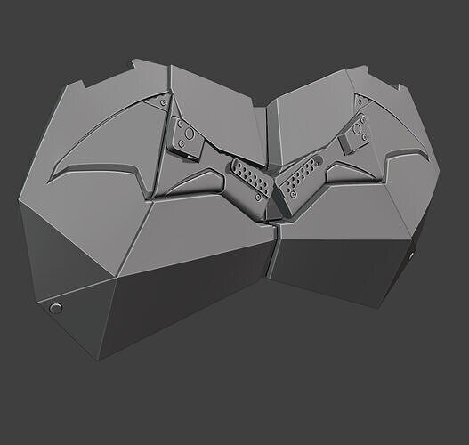 the batman 2022 chest with tactical blade 3D print model