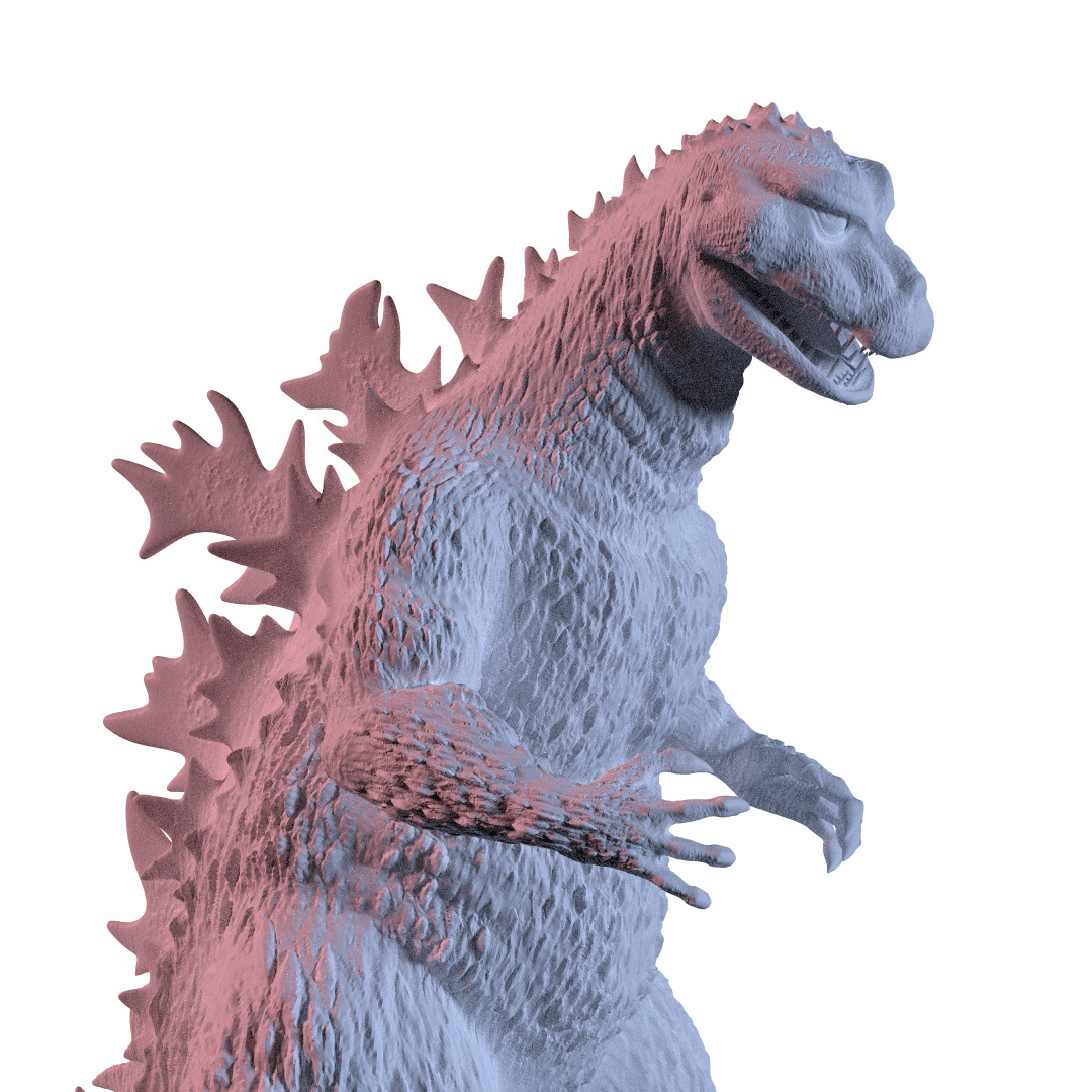 Godzilla 1957 suit incident 3D print model_1