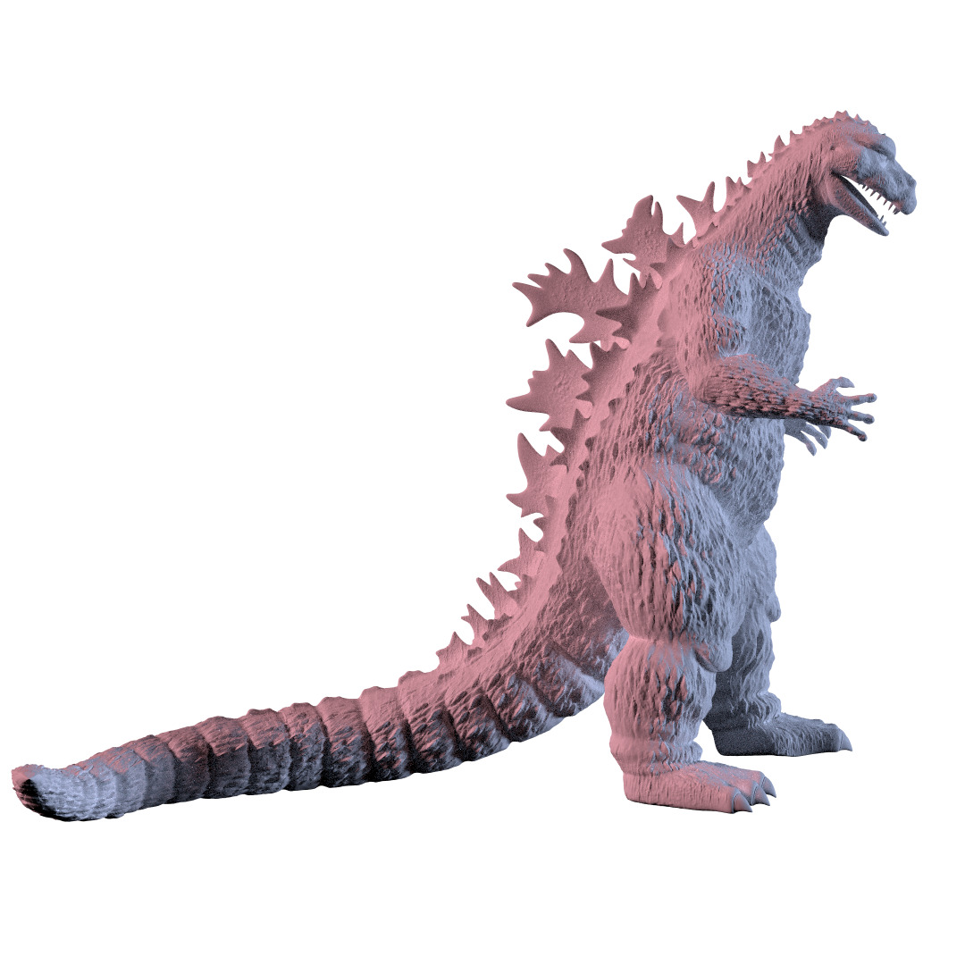Godzilla 1957 suit incident 3D print model_3