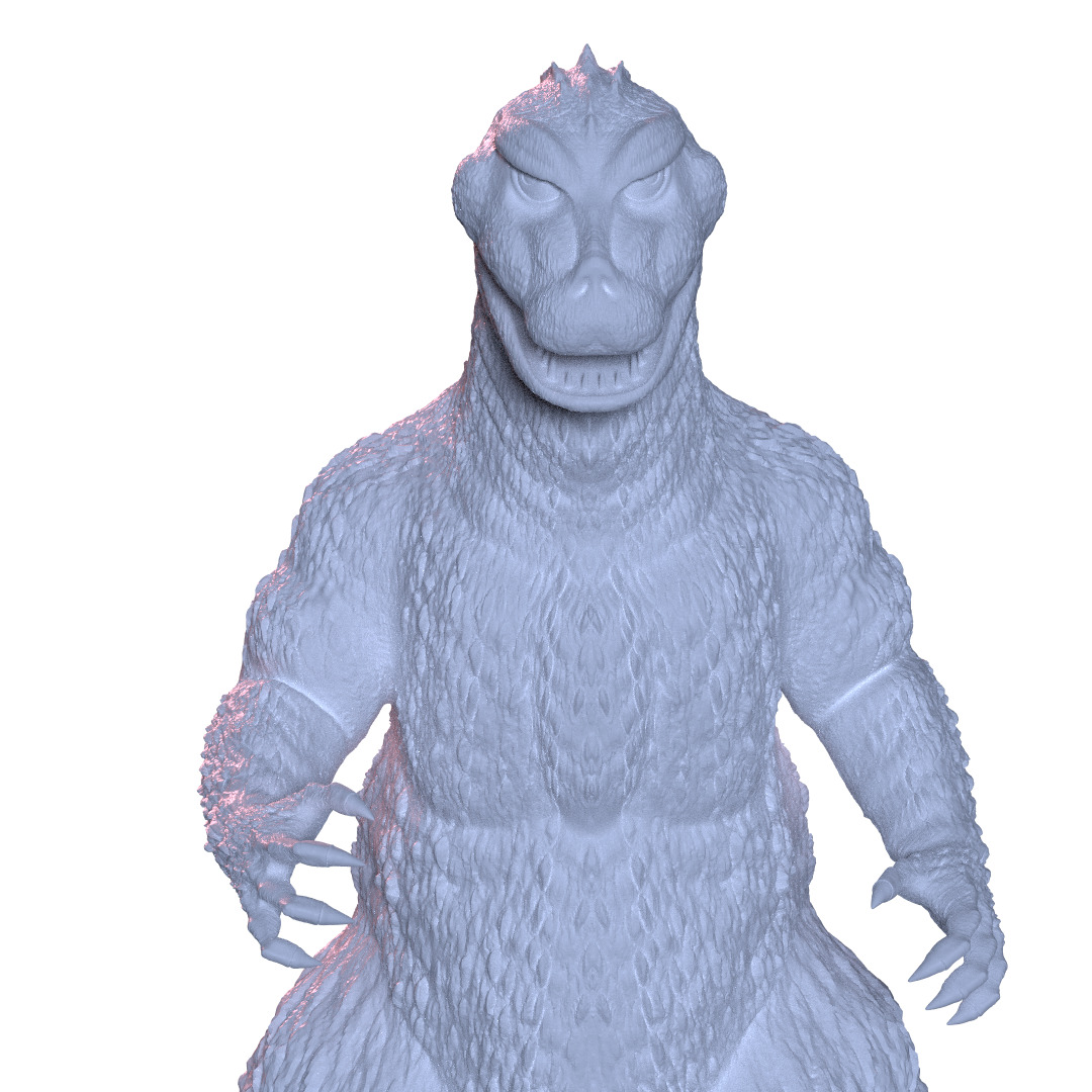Godzilla 1957 suit incident 3D print model_2