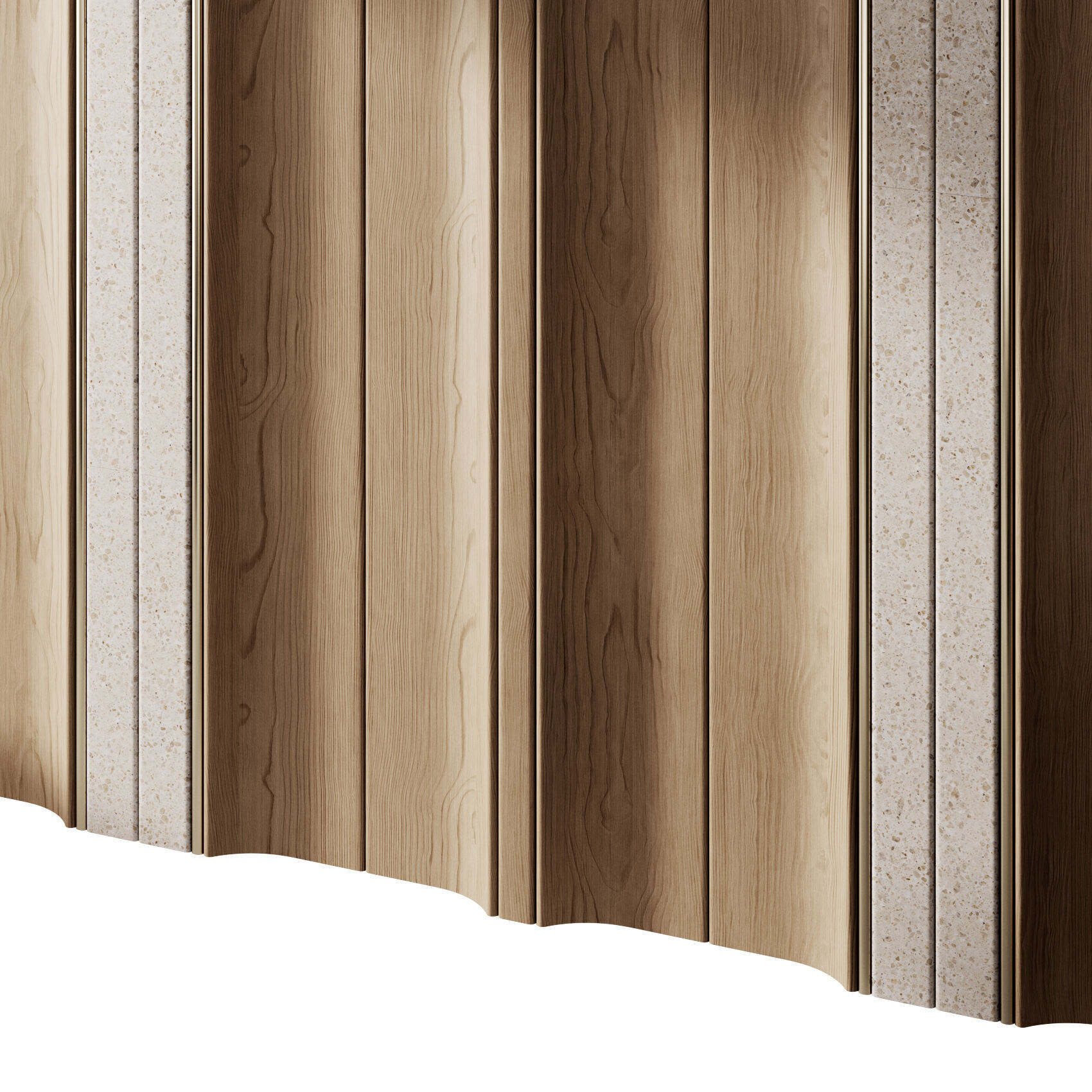 Decorative V38 Wall Panels 3D model_2