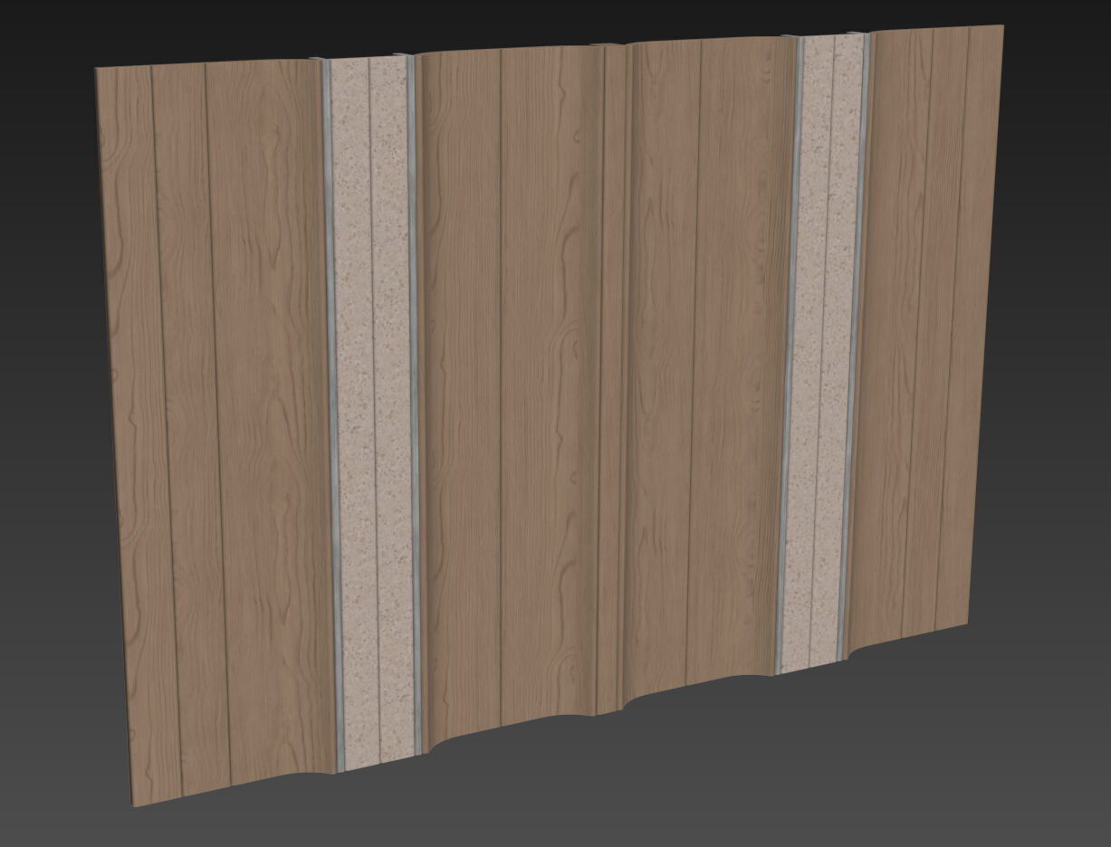 Decorative V38 Wall Panels 3D model_4