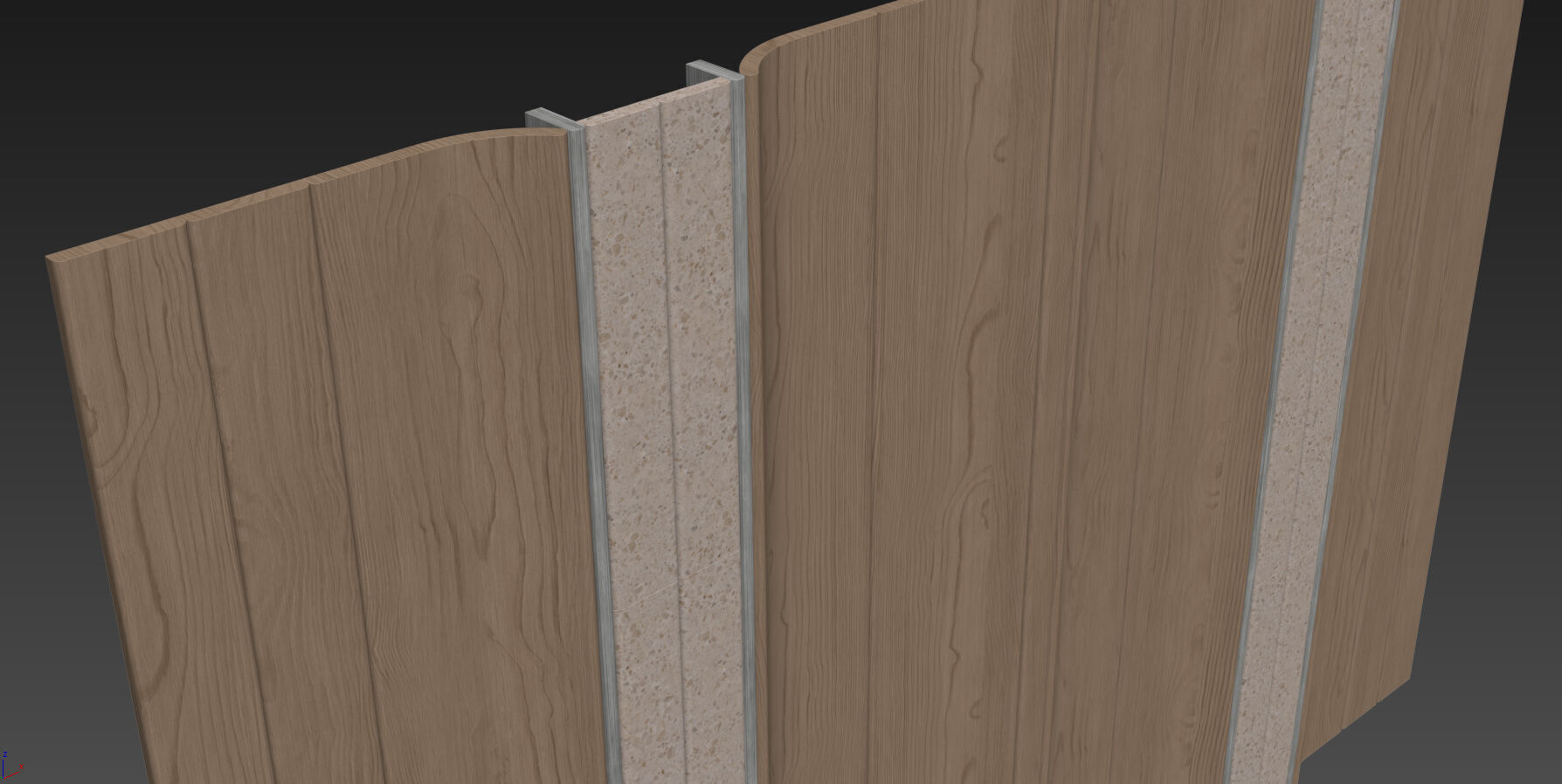 Decorative V38 Wall Panels 3D model_7