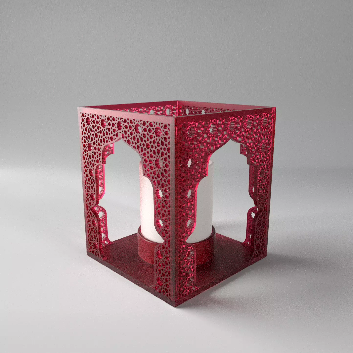 Arabesque Votive Candle Holder 3D print model