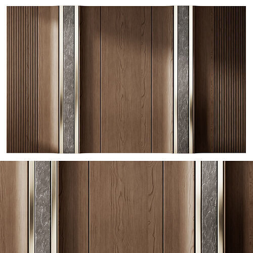 Decorative V40 Wall Panels 3D model