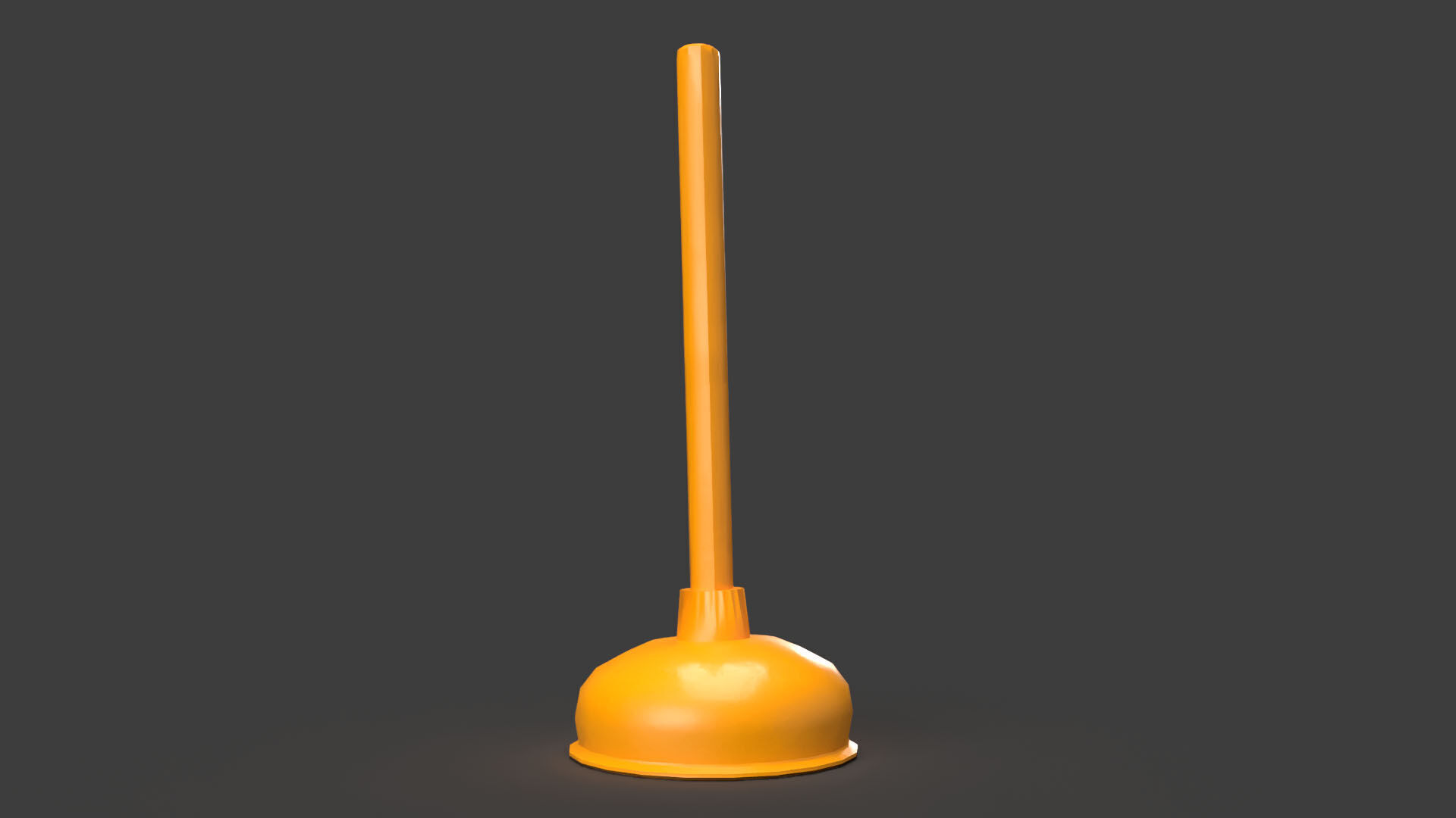 Plunger Tool Low-poly 3D model_4