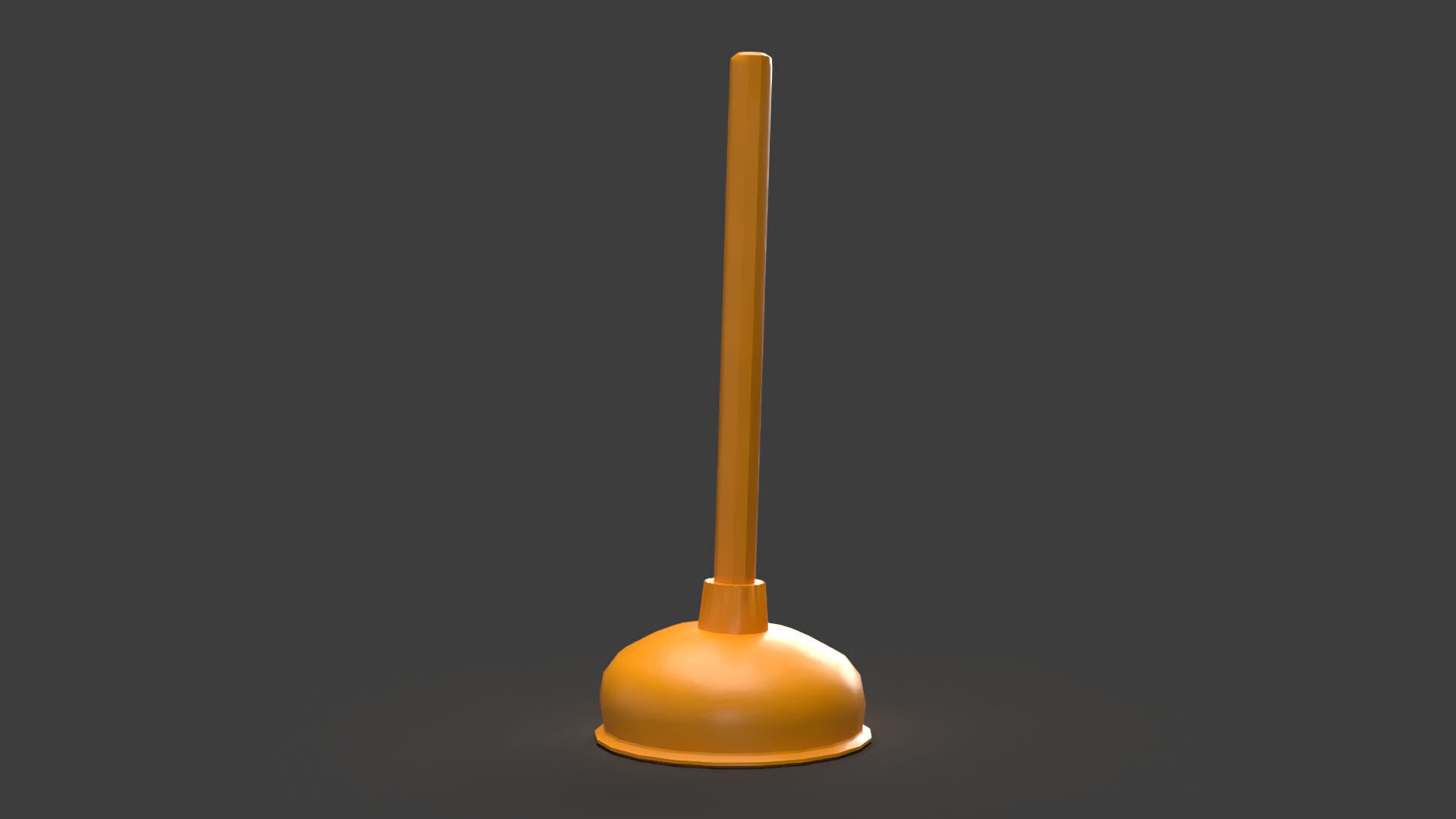 Plunger Tool Low-poly 3D model_8