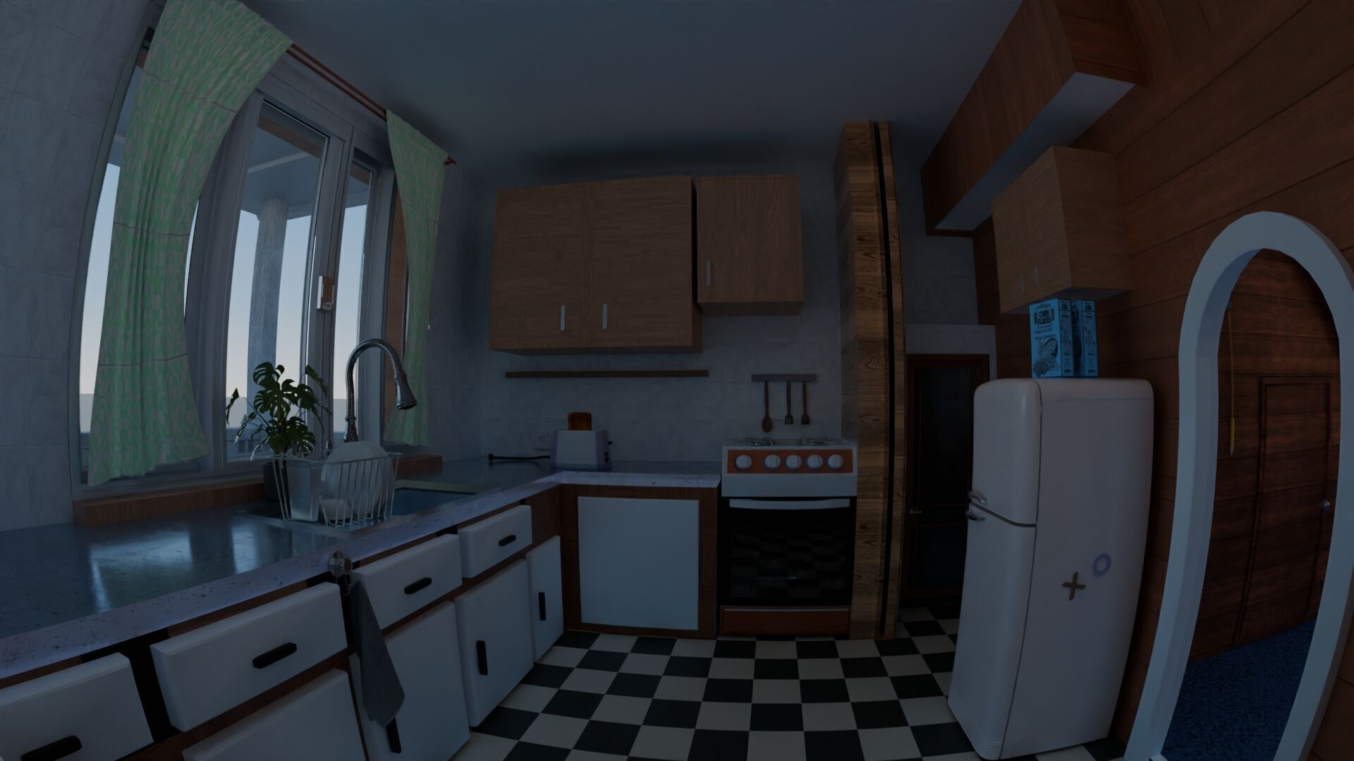 Gumball house design Project Blender 3D model_10