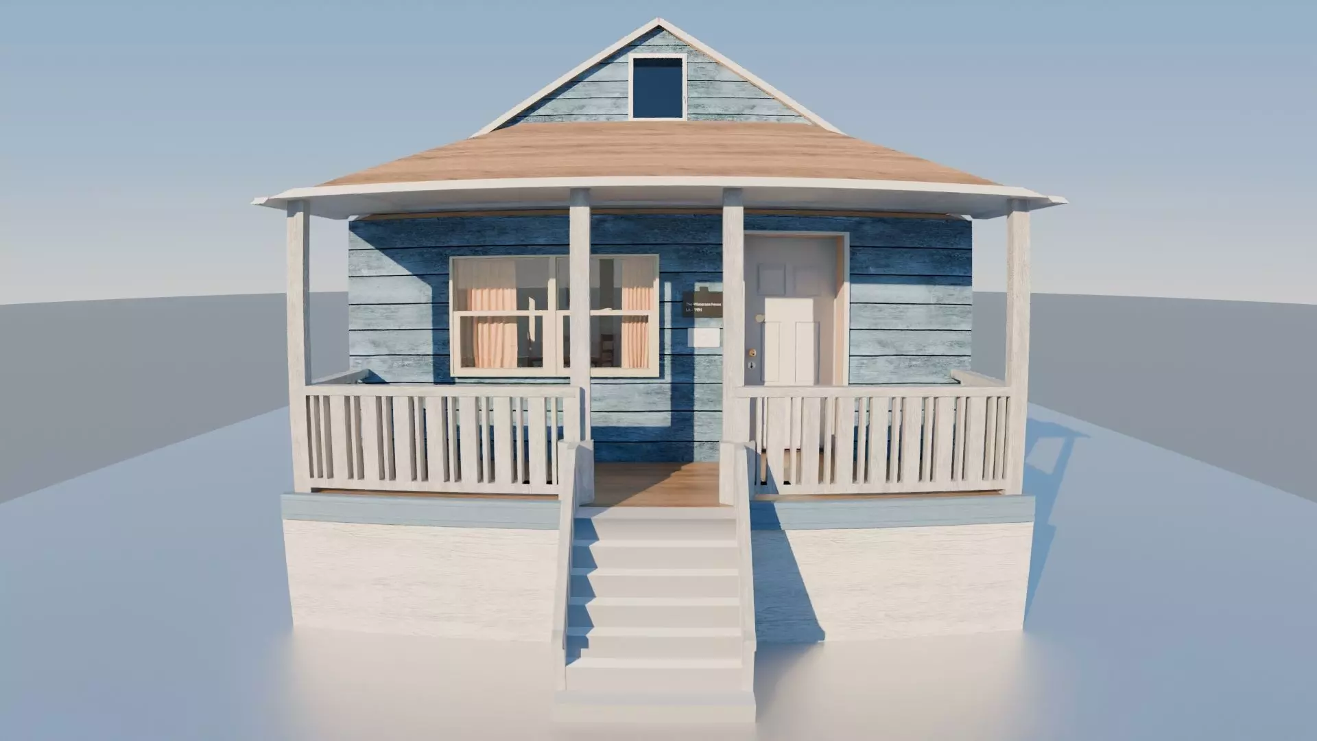 Gumball house design Project Blender 3D model_0