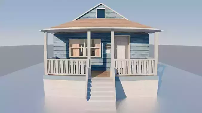 Gumball house design Project Blender 3D model