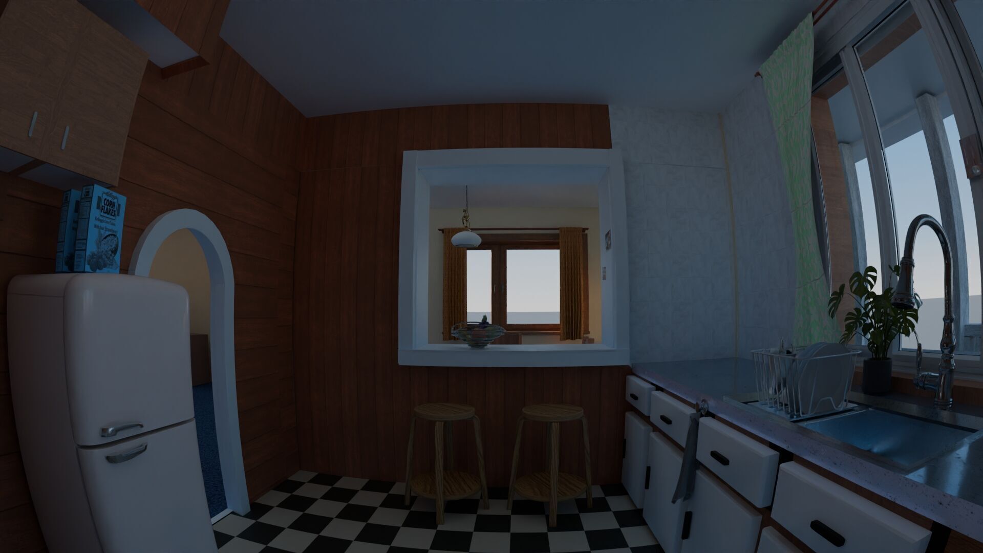 Gumball house design Project Blender 3D model_11