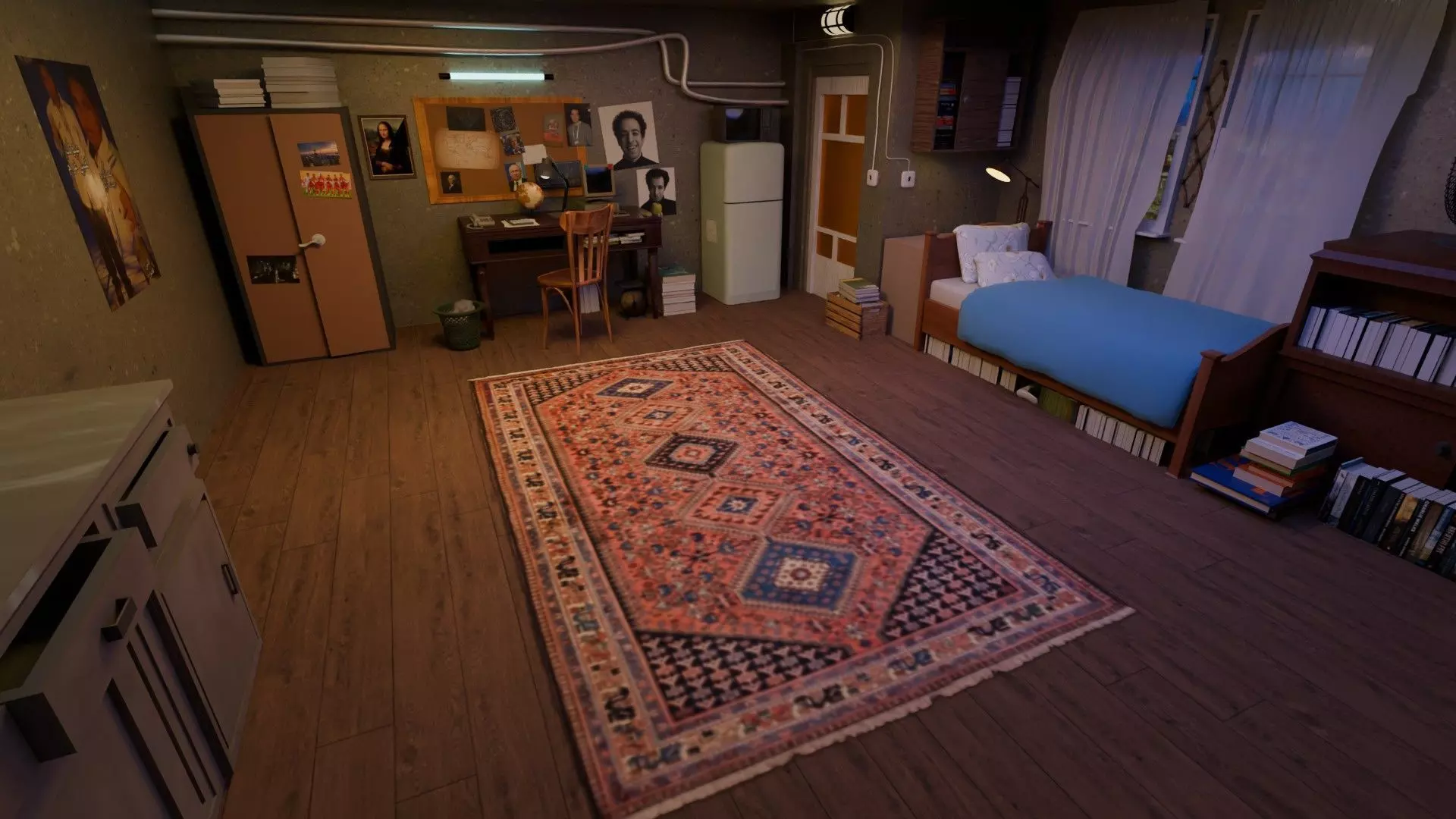 Rebuild room Al-Daheeh Project Blender Low-poly 3D model