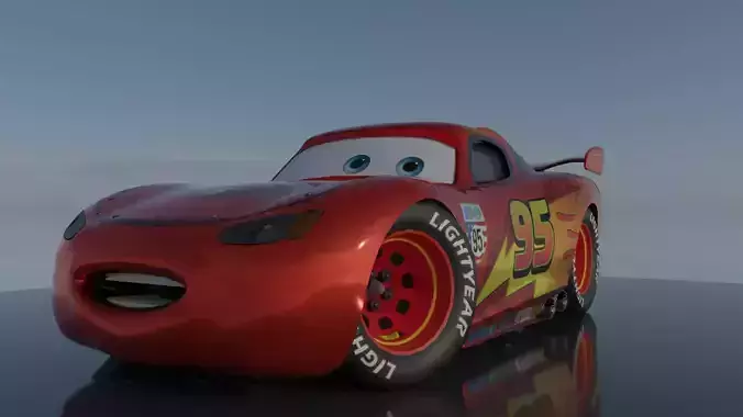 Mc queen car pixar Project Blender