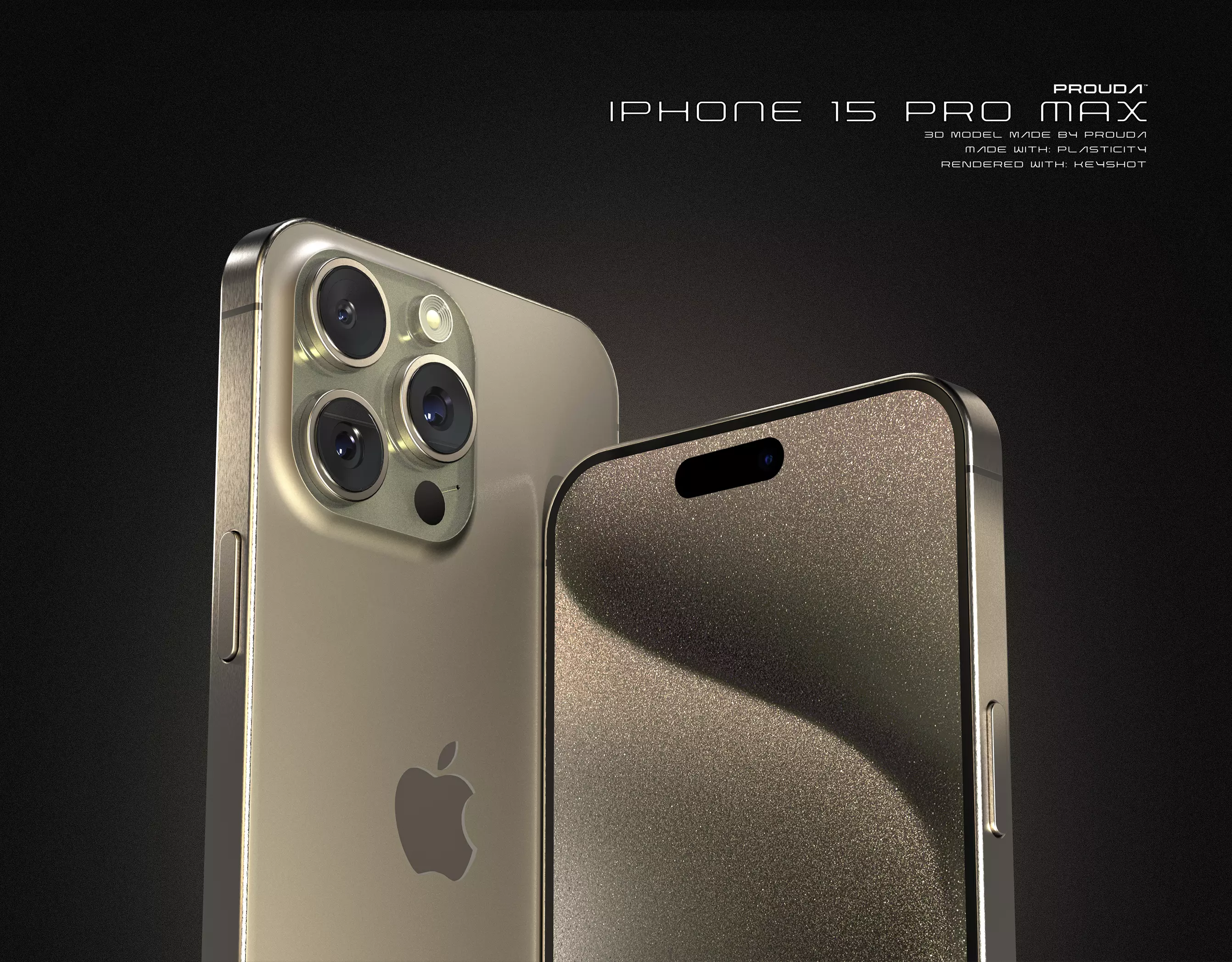 iPhone 15 Pro Max High Quality 3D OBJ 3D model