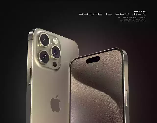 iPhone 15 Pro Max High Quality 3D OBJ