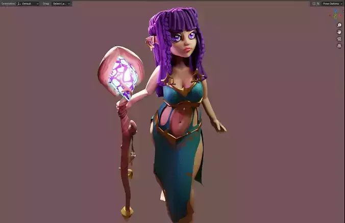 Magic Elf - 3D Character - Game Ready