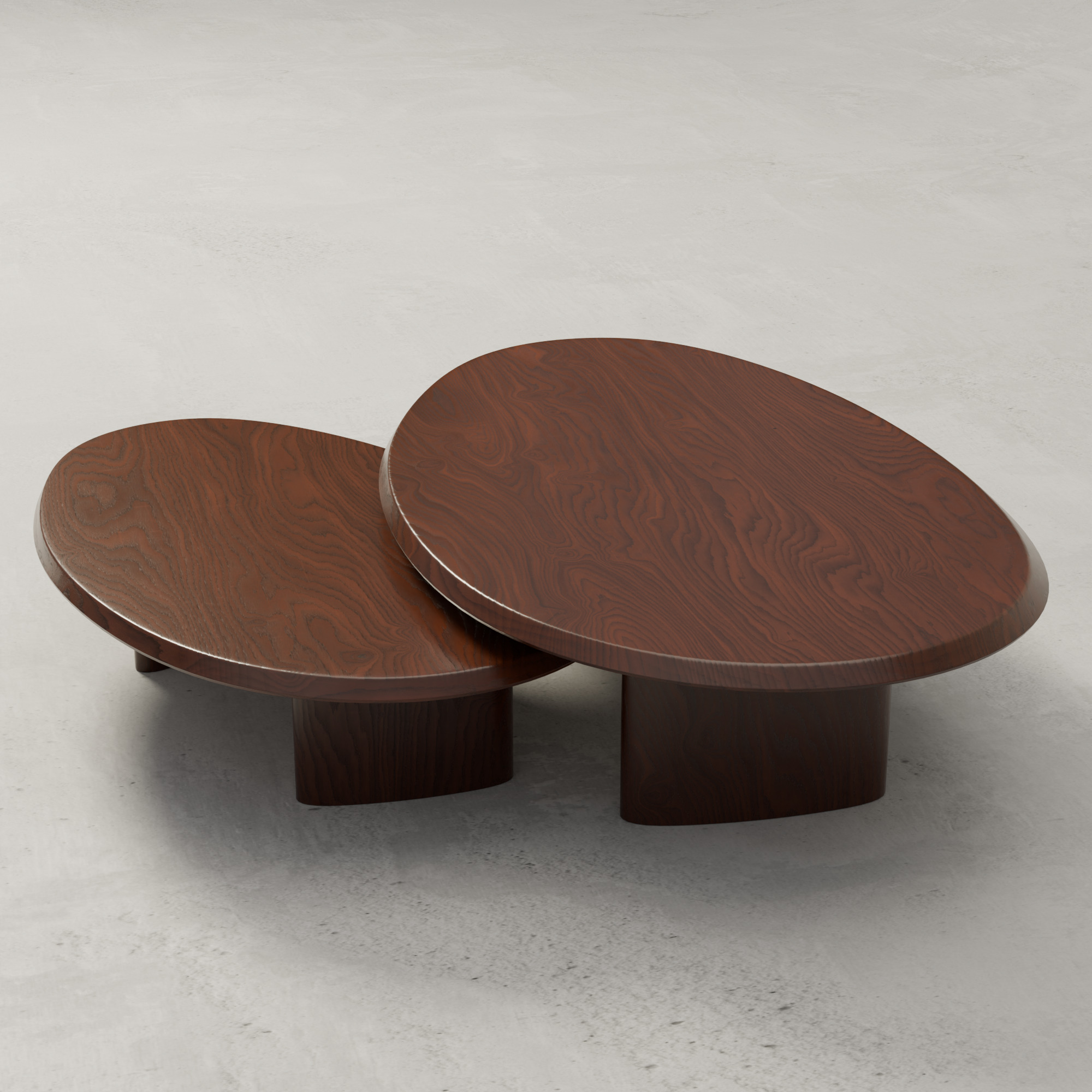 Coffee Table Low-poly 3D model_3