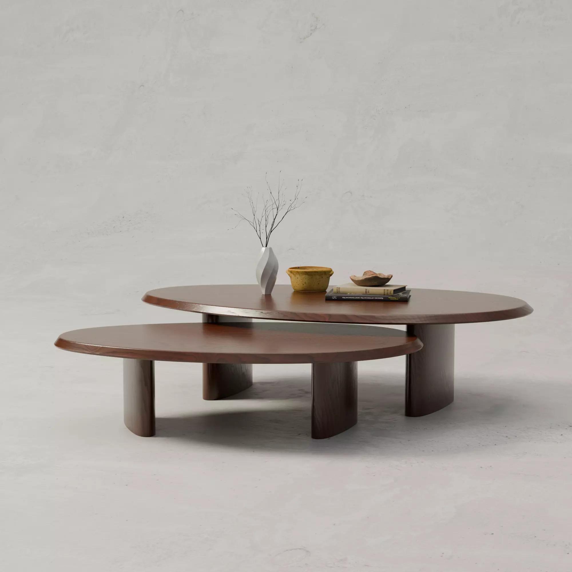 Coffee Table Low-poly 3D model_0