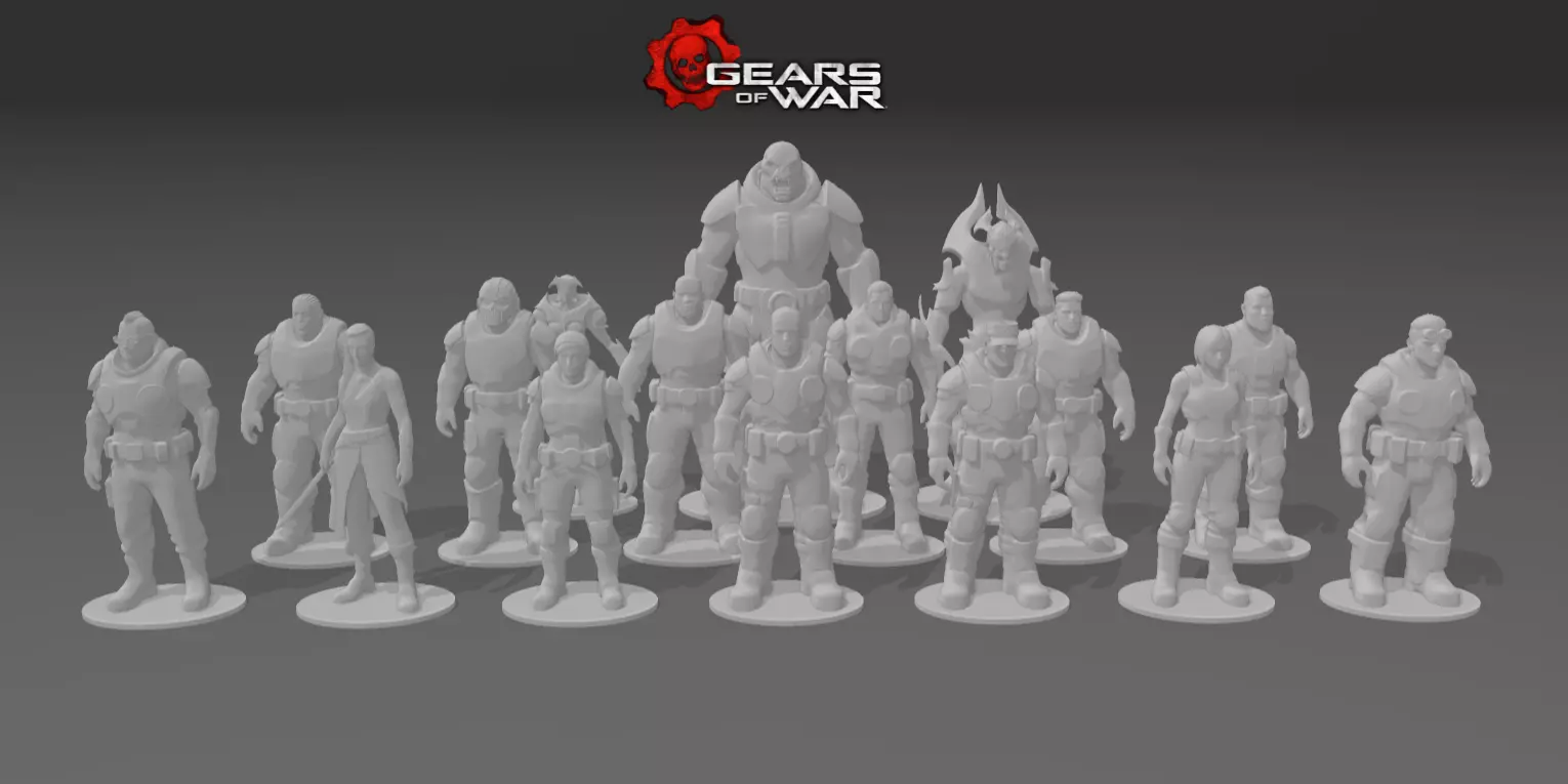 Miniatures - Gears of War 3D print model